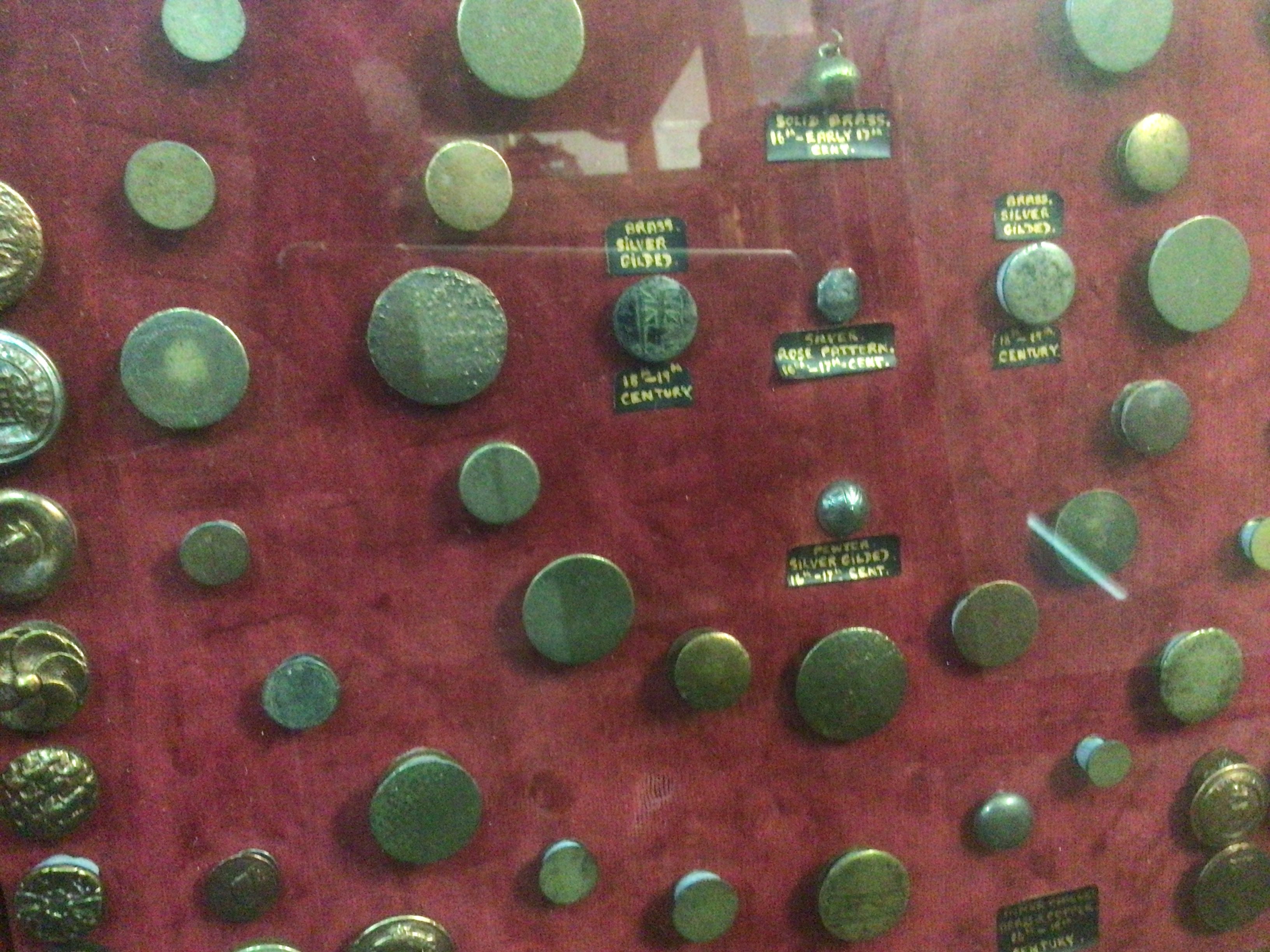 A case containing buttons some from the 16th and 17th century. This lot cannot be posted- NO RESERVE