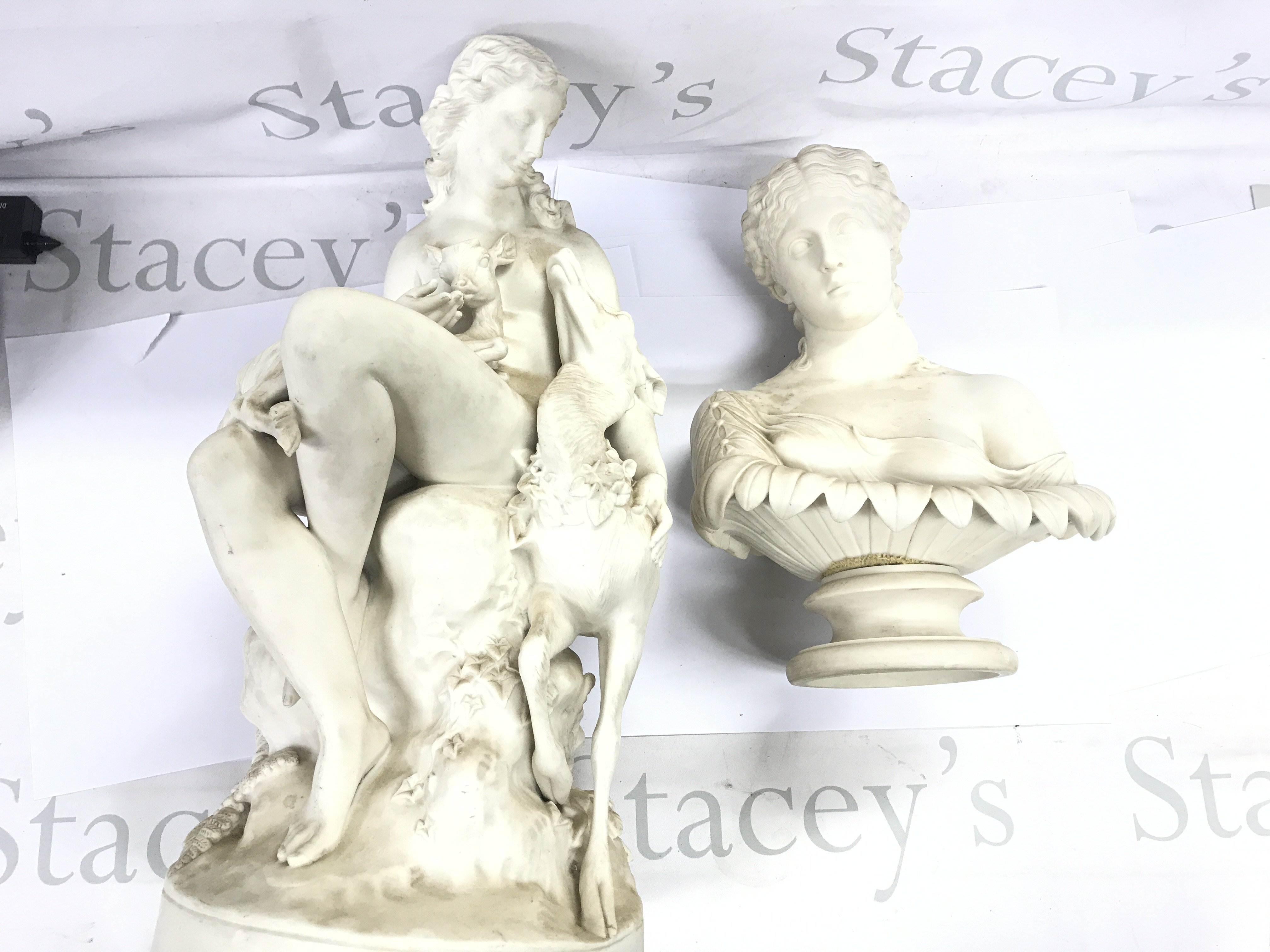 Two Victorian art Union parrian figures