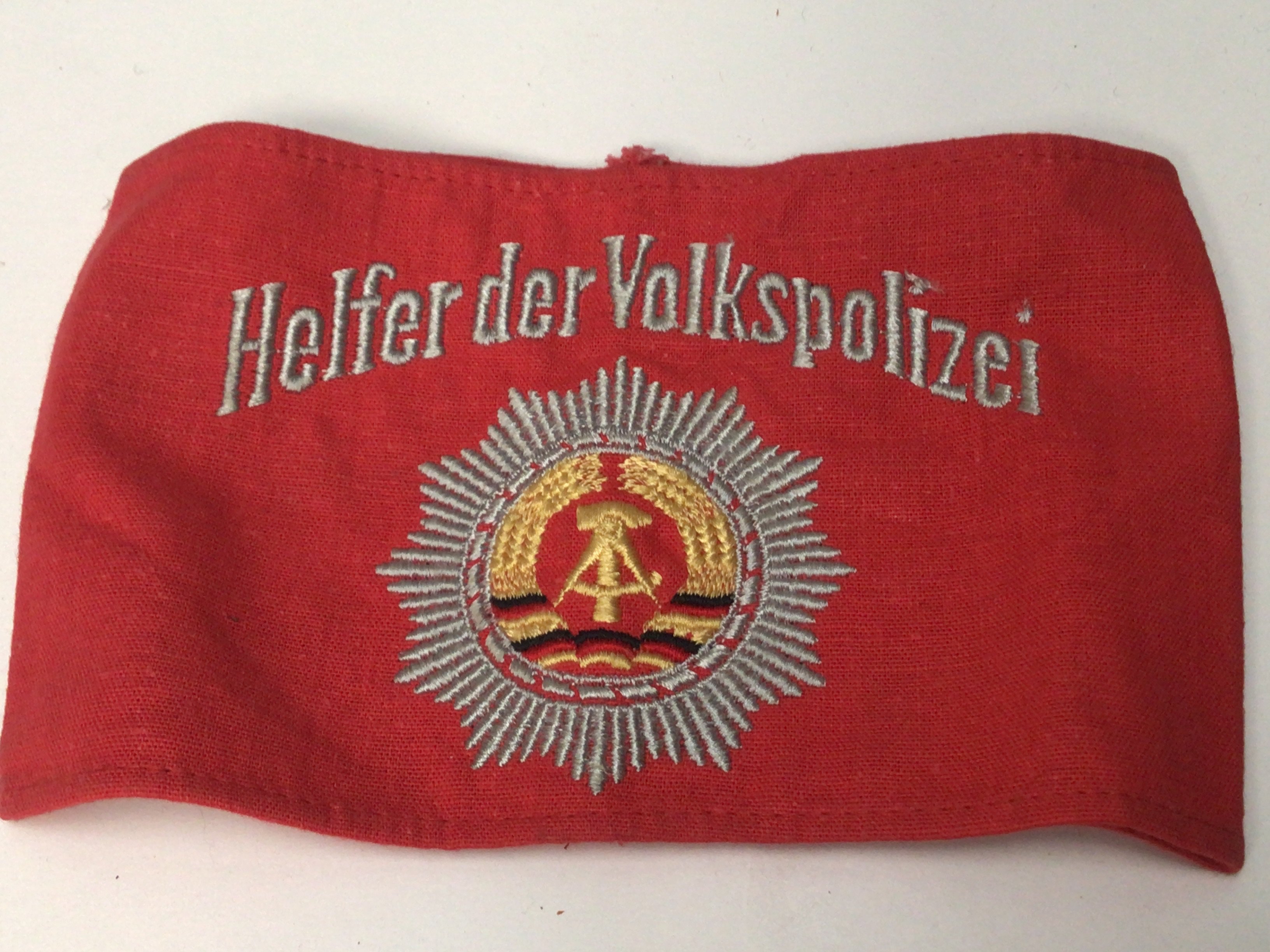 A German Eastern block Police arm band.