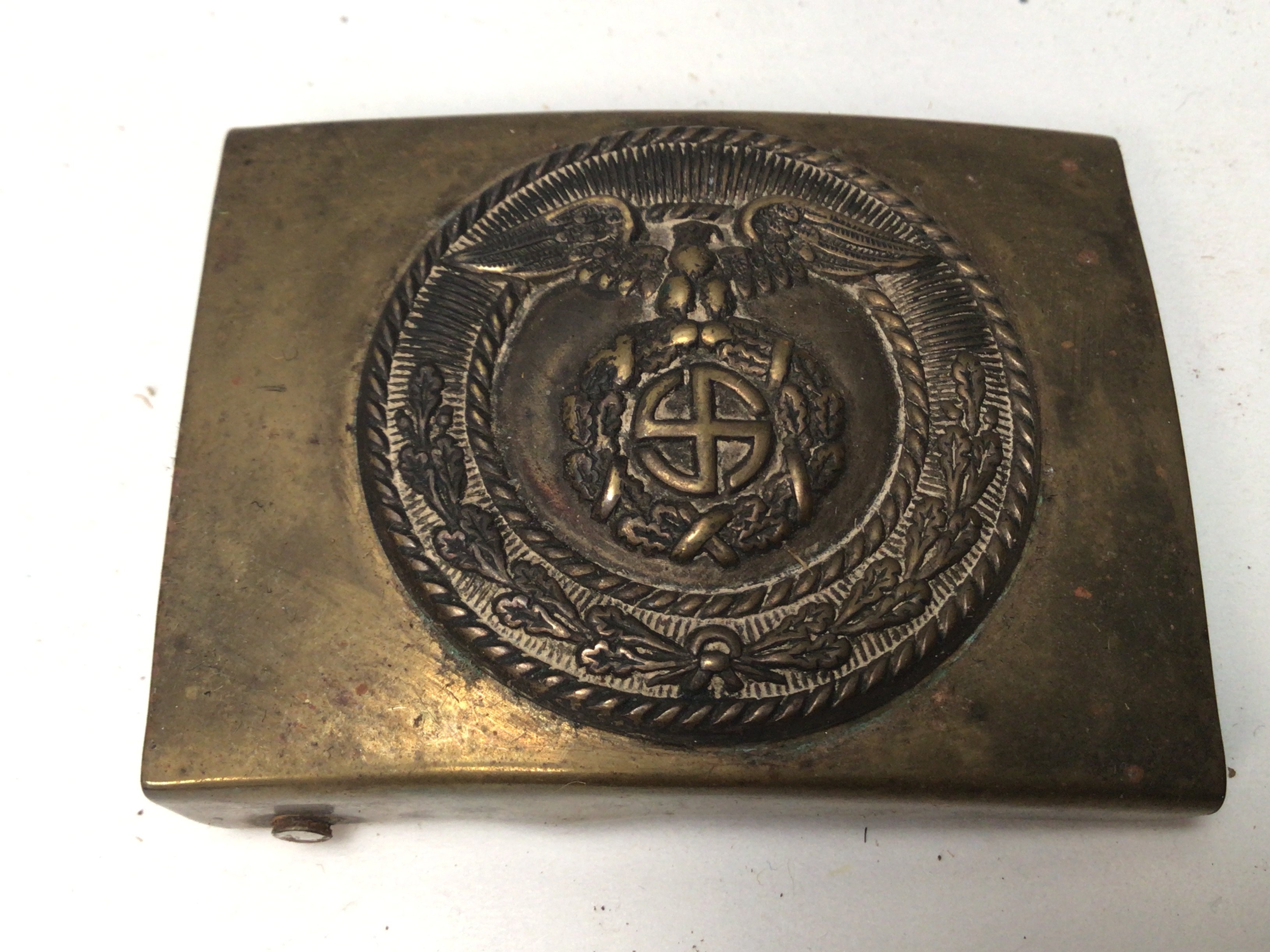 An SA German Third Reich belt buckle.
