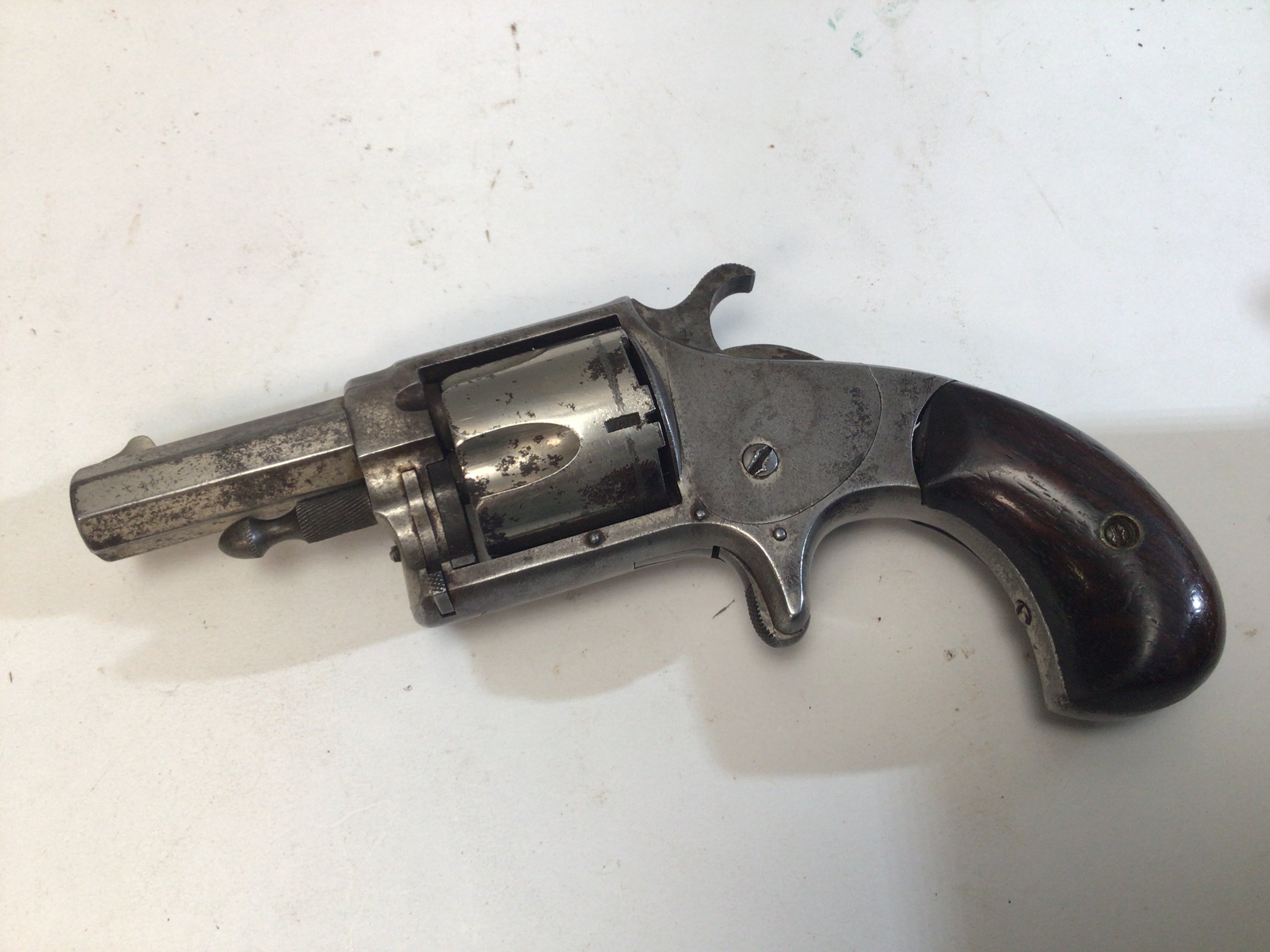 A 19th century five shot pistol maker Hopkins & Allan XL No 6 Pat Mar 23 1872 This is an obsolete caliber pistol.
