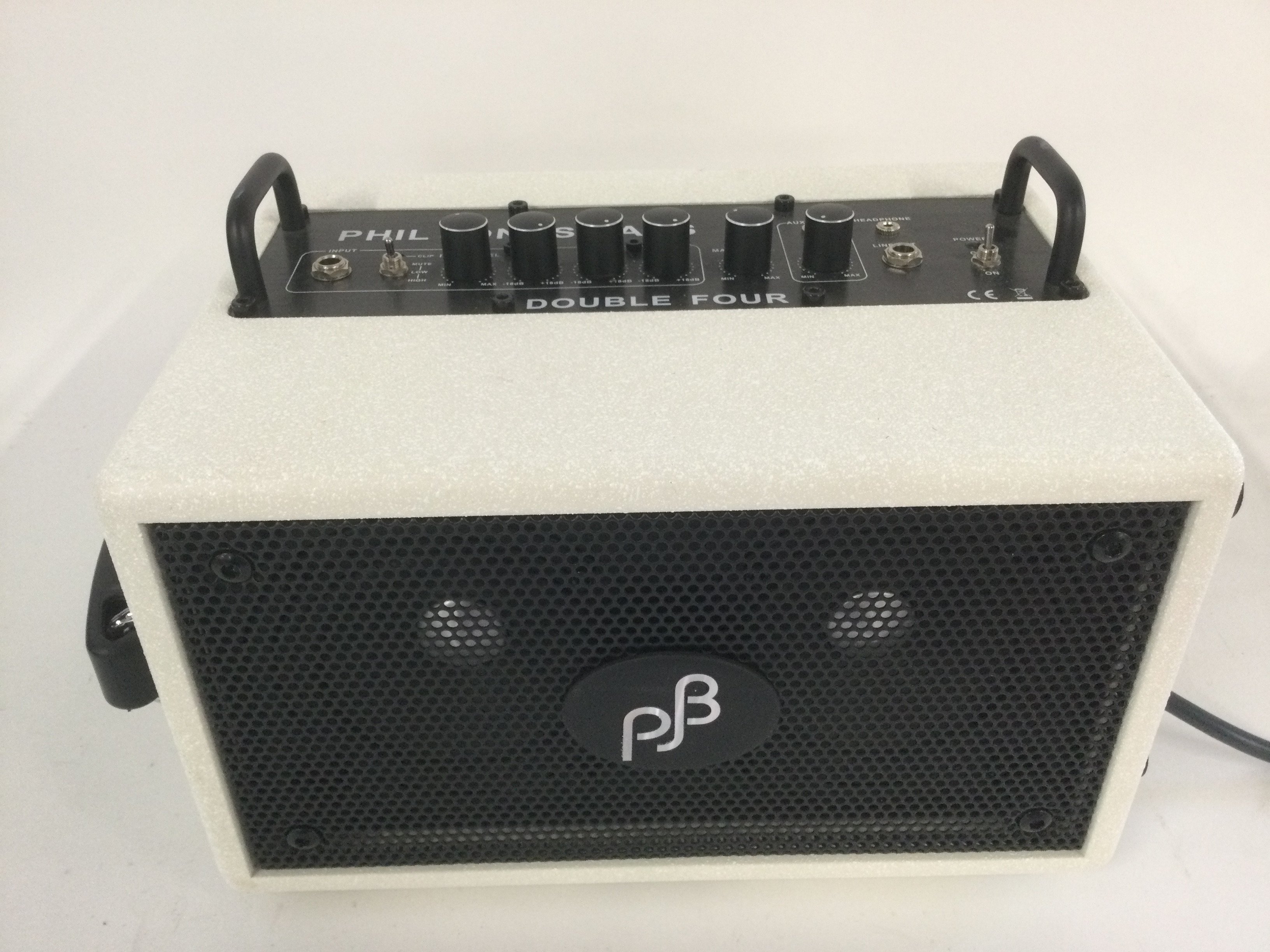 A Phil Jones Bass Double Four micro bass amp.