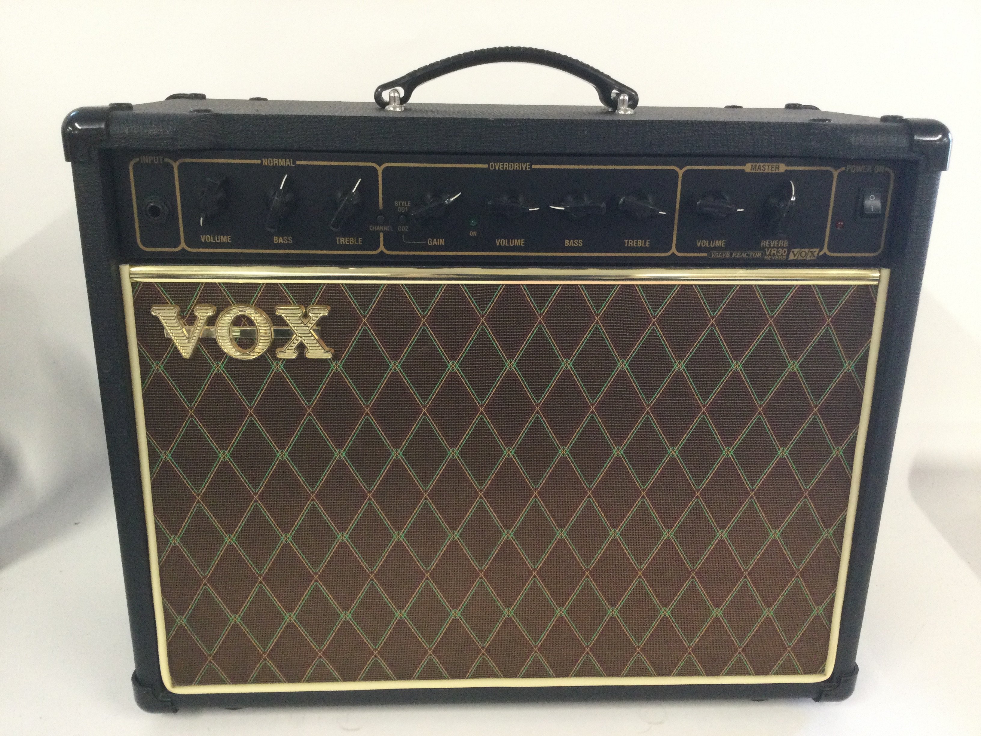 A Vox VR30R guitar amplifier.