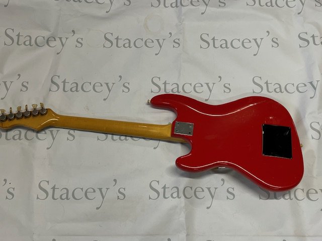 An all original 1964 Hofner Galaxie Solid Body Electric Guitar in Signal Red. In very good condition consistent with age and use. Comes with non original hard case.