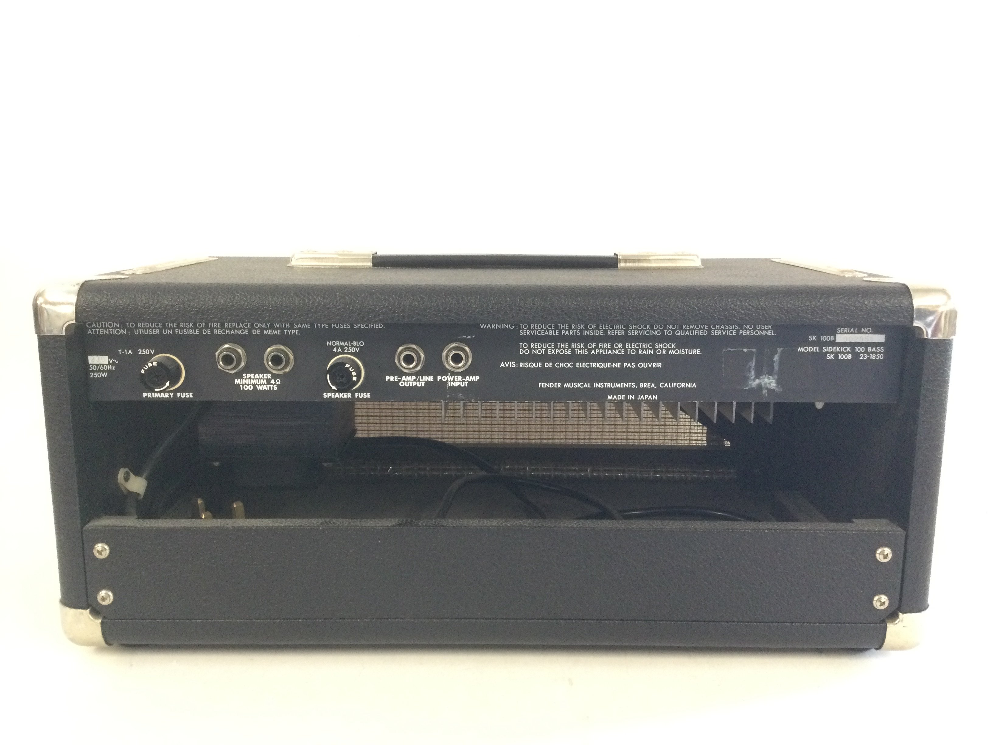 A Fender SK100B bass amp head.