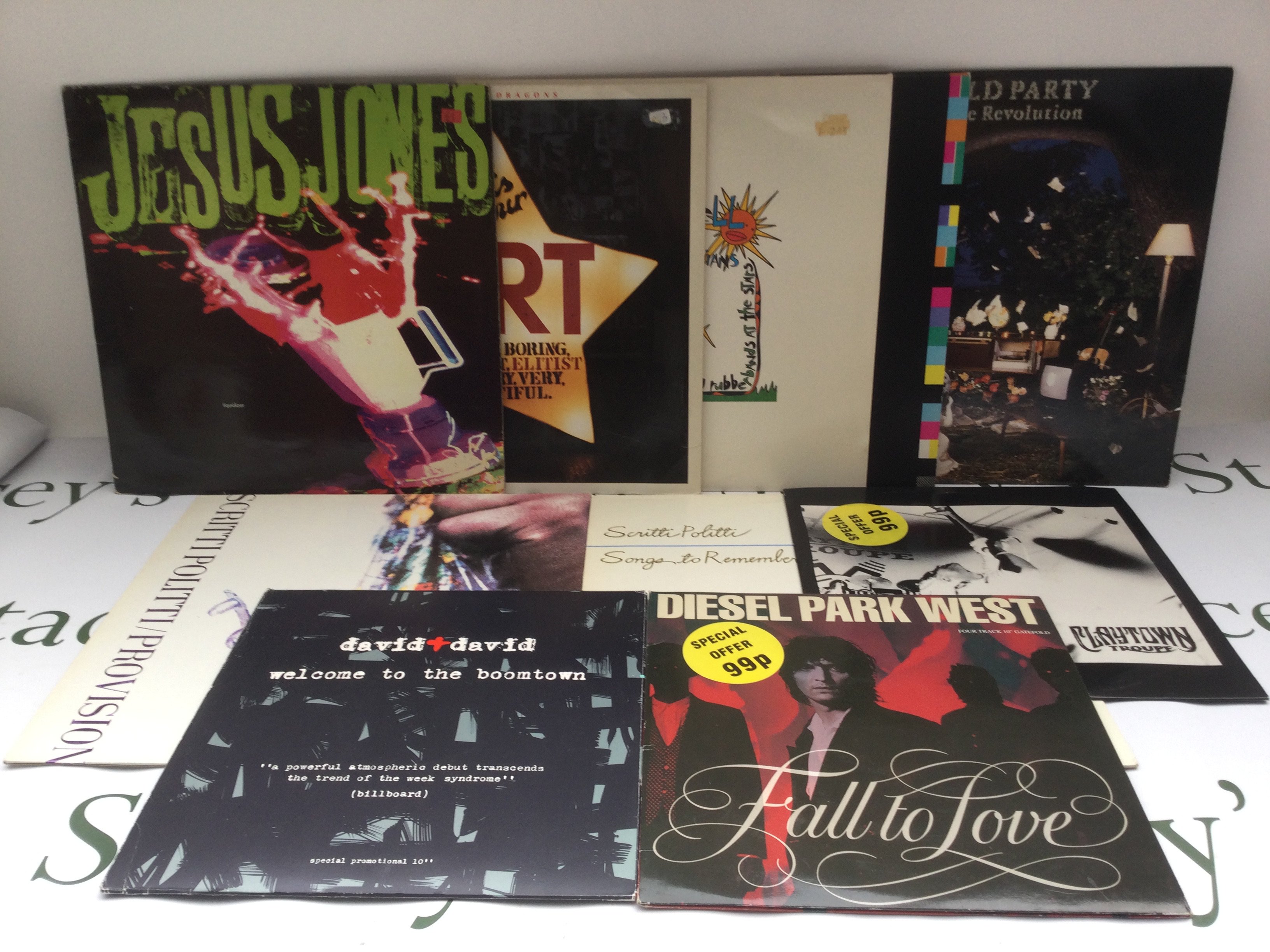 Twenty 1980s/90s indie rock and pop LPs and 10" singles by various artists including New Order, REM, Happy Mondays and others.