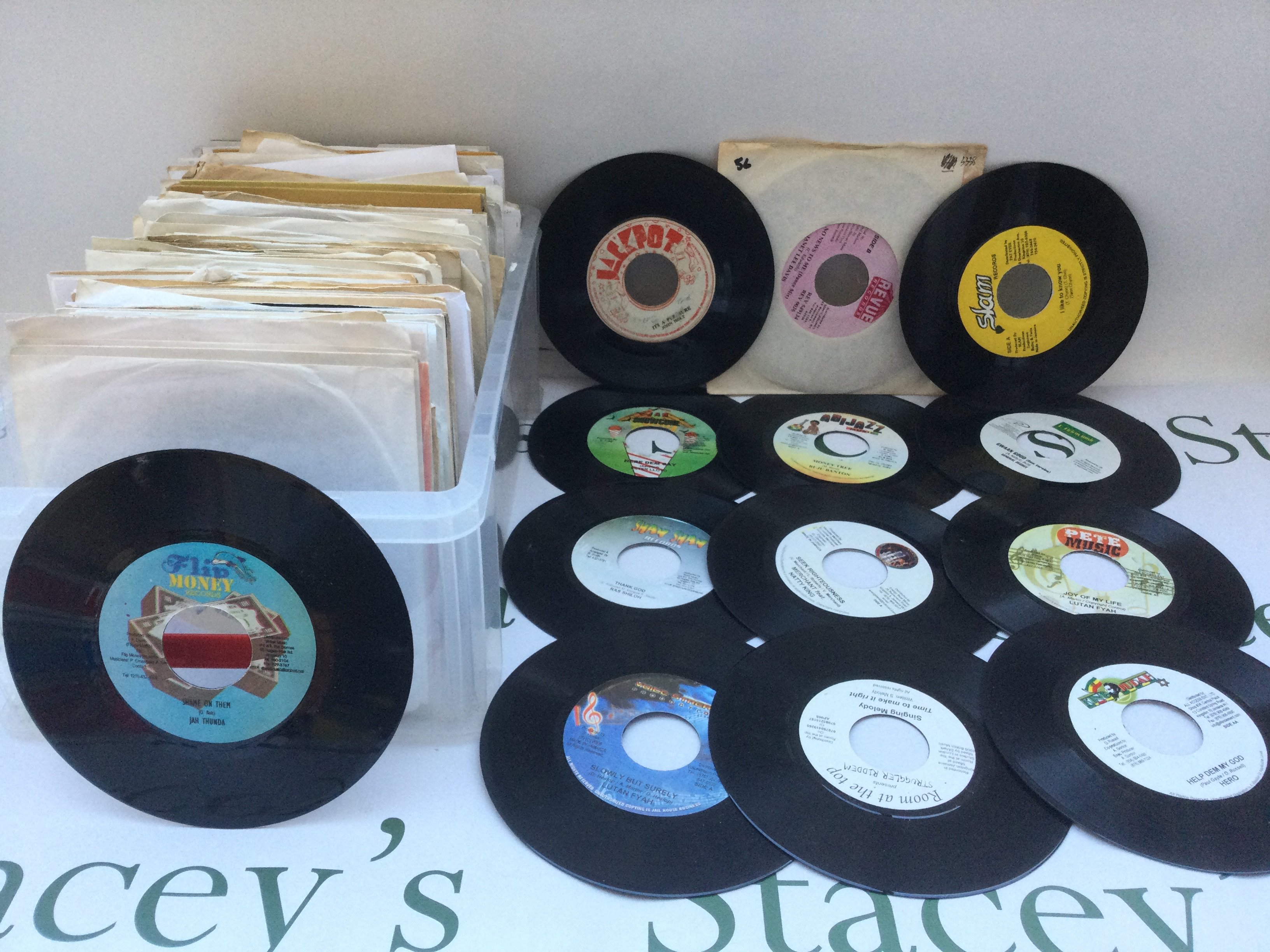 A collection of reggae 7" singles including some Jamaican pressings.