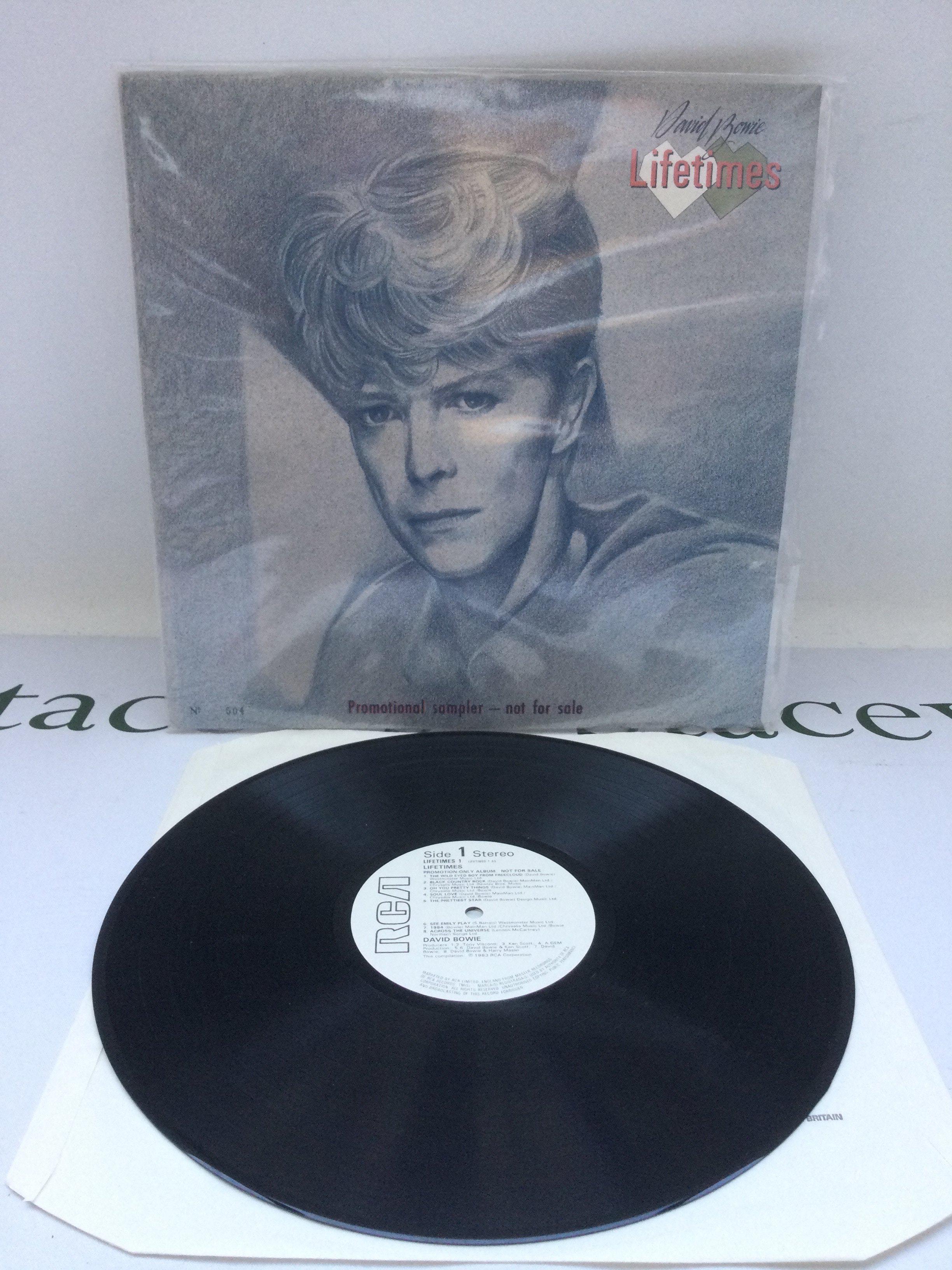 A limited edition and numbered David Bowie 'Lifetimes' promo sampler LP.