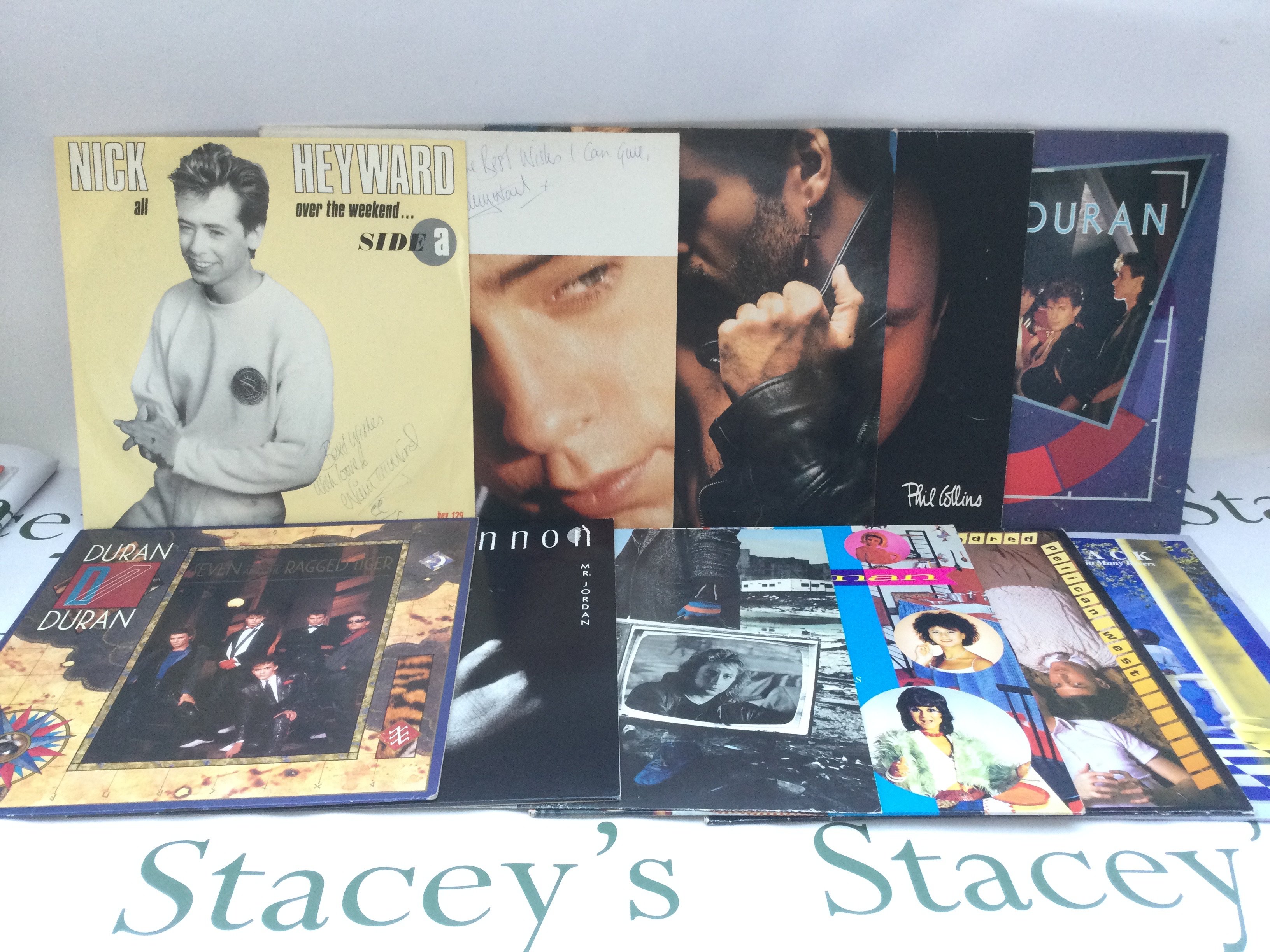 A small collection of LPs and 12" singles by various artists including two signed by Nick Heyward.