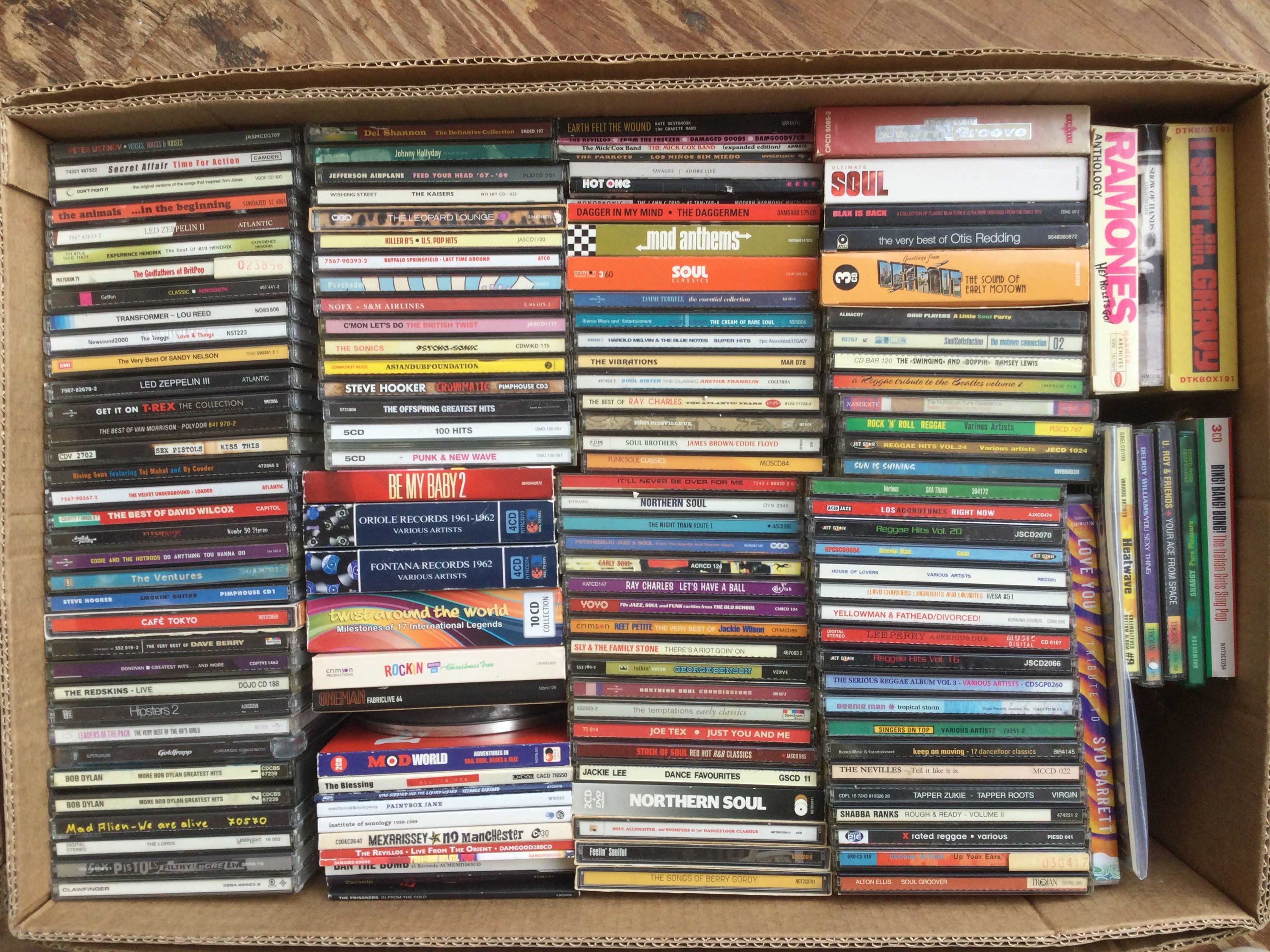 A collection of approx 147 rock, soul and reggae CDs.