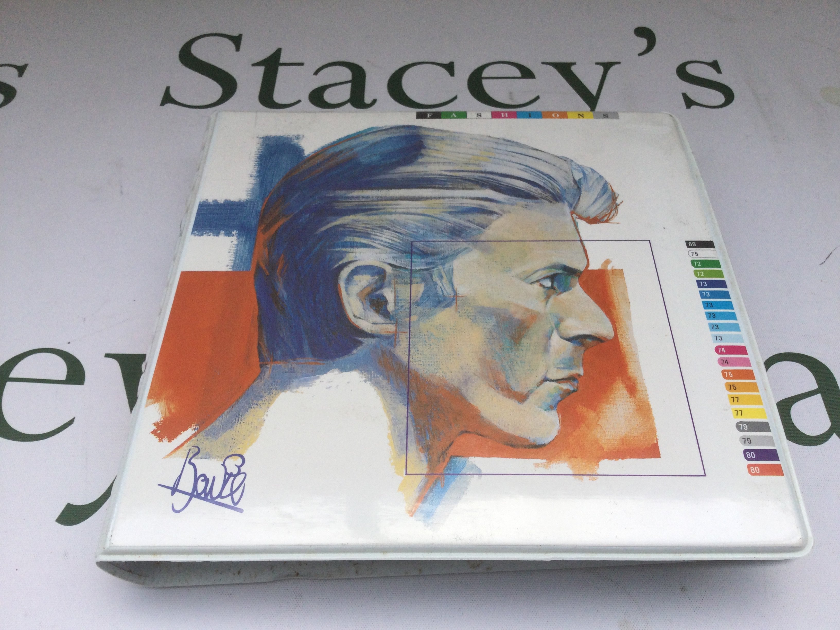 A 1982 David Bowie 'Fashions' 10 disc 7" picture disc set.