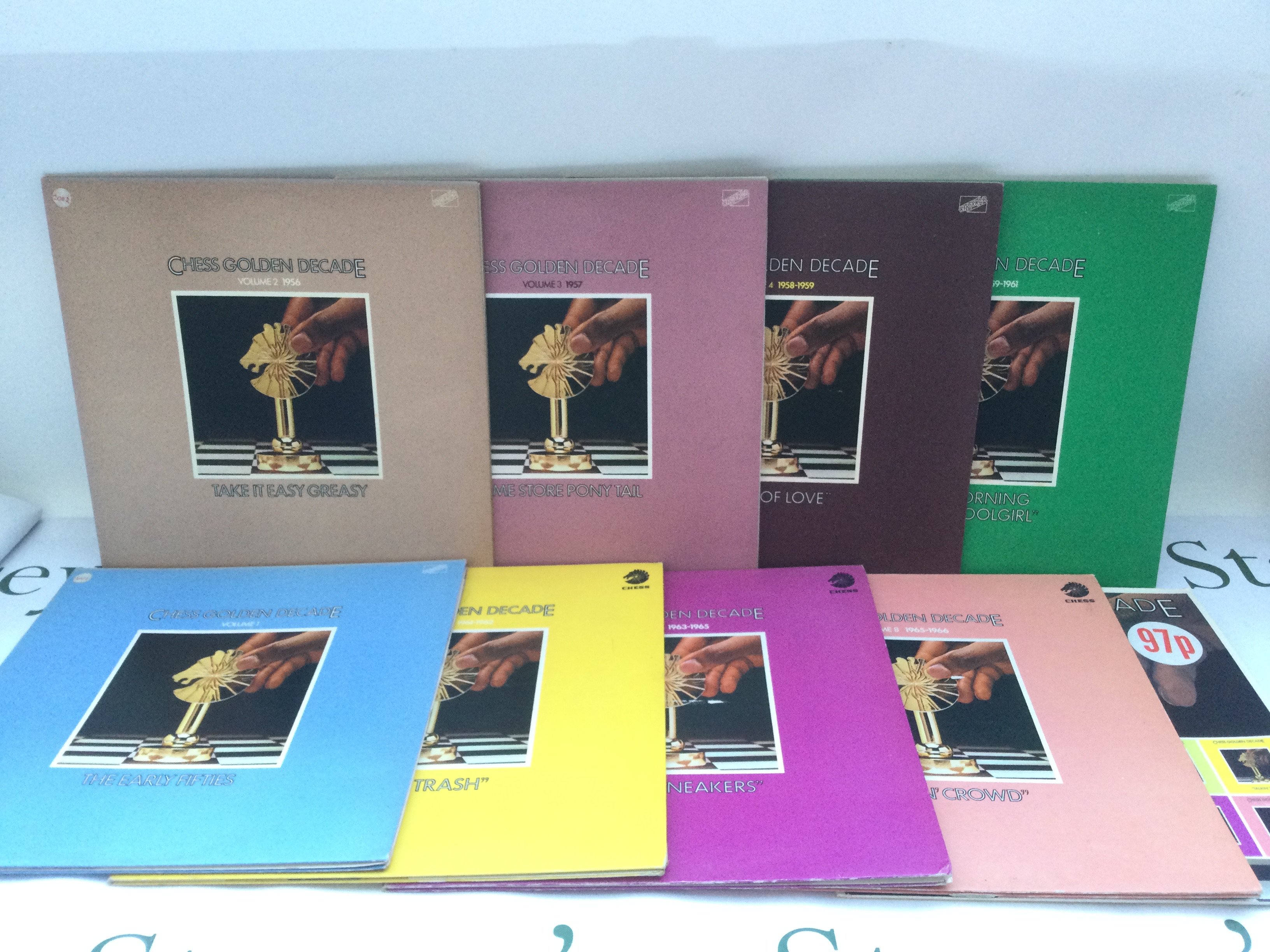 Nine compilation LPs from The Chess Golden Decade range.