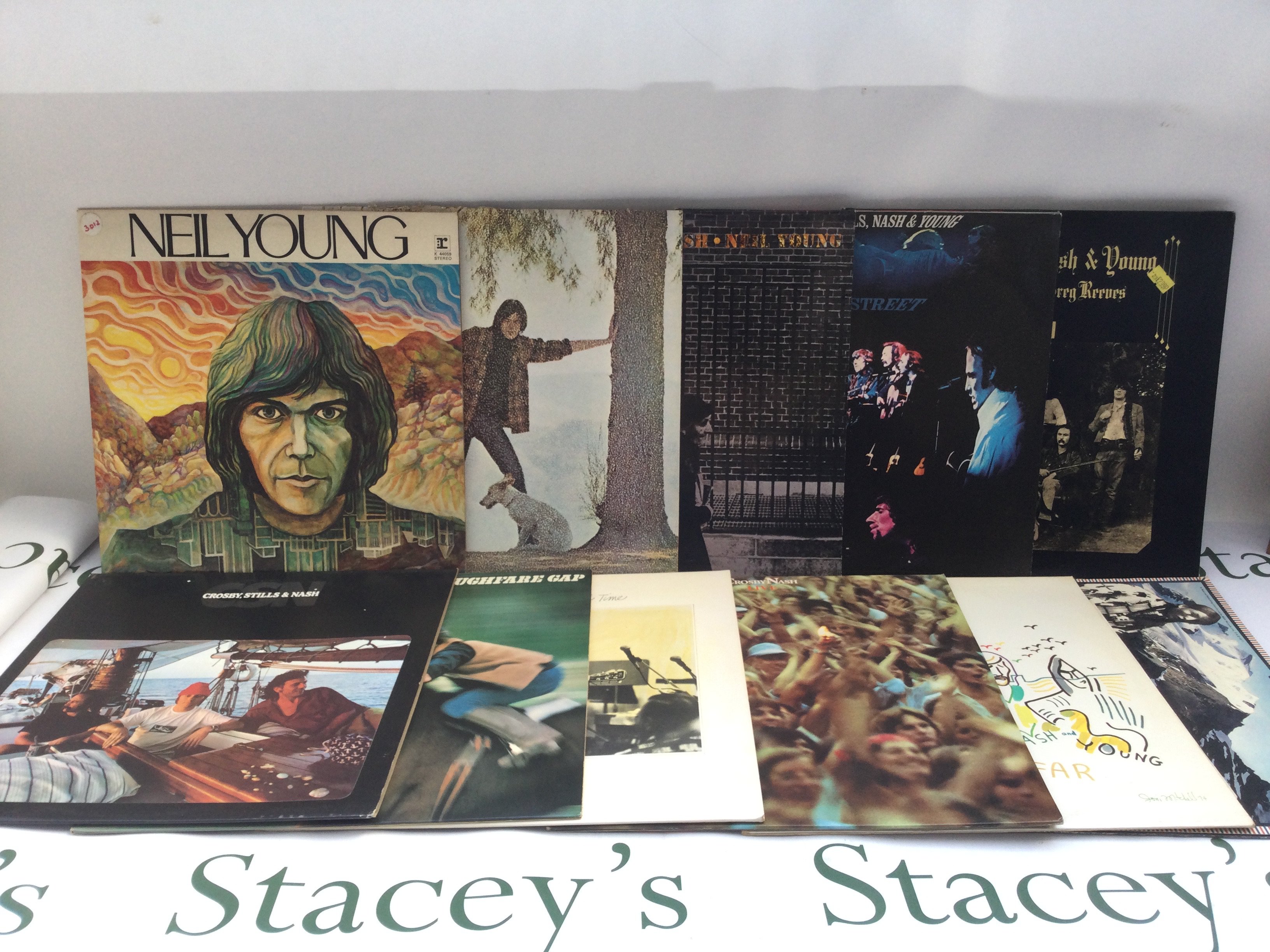 Eleven LPs by Crosby, Stills, Nash & Young plus solo releases.