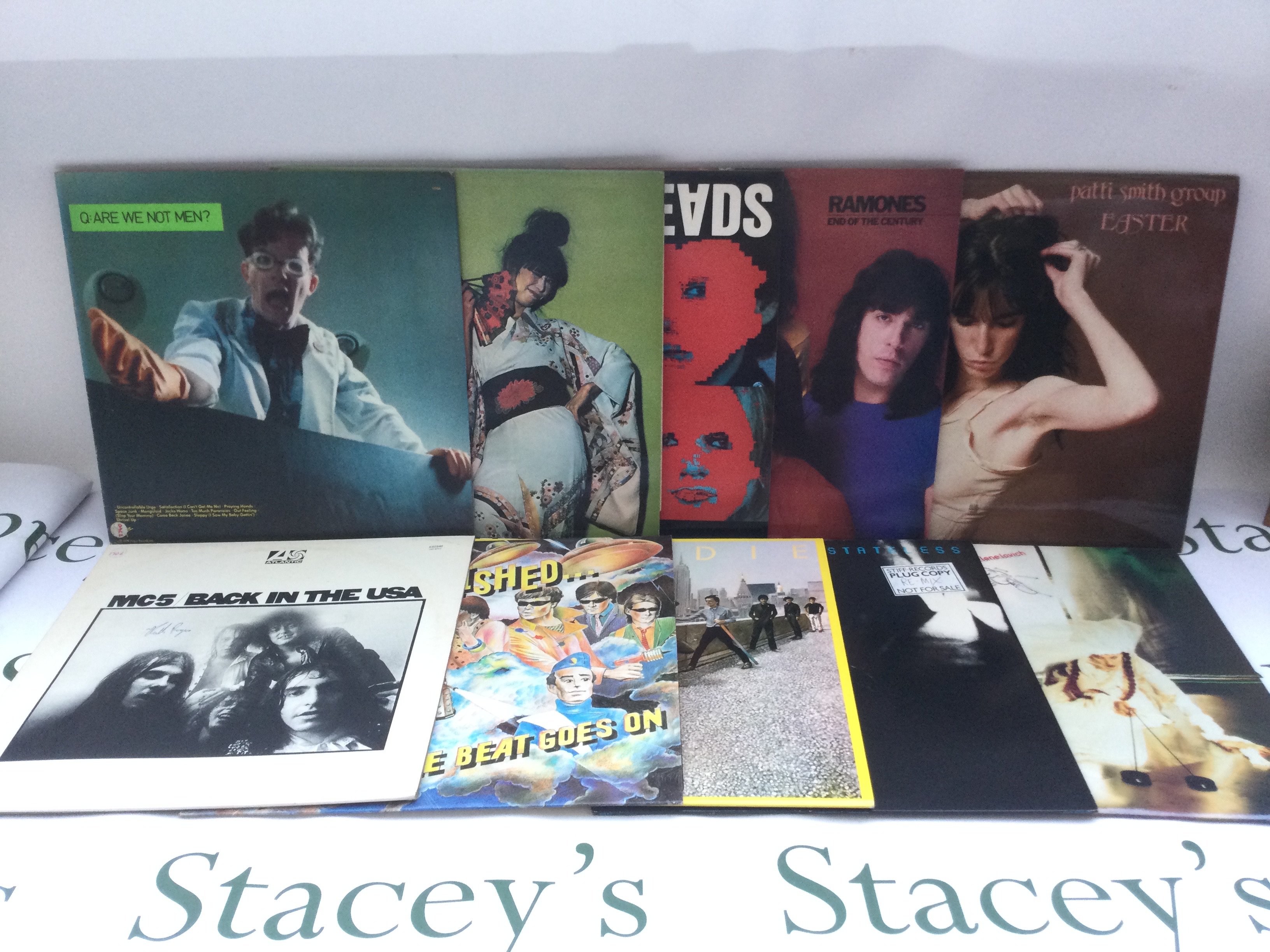 Nineteen US punk and post punk LPs and 12" singles by various artists including The Ramones, MC5, Patti Smith Group and others.