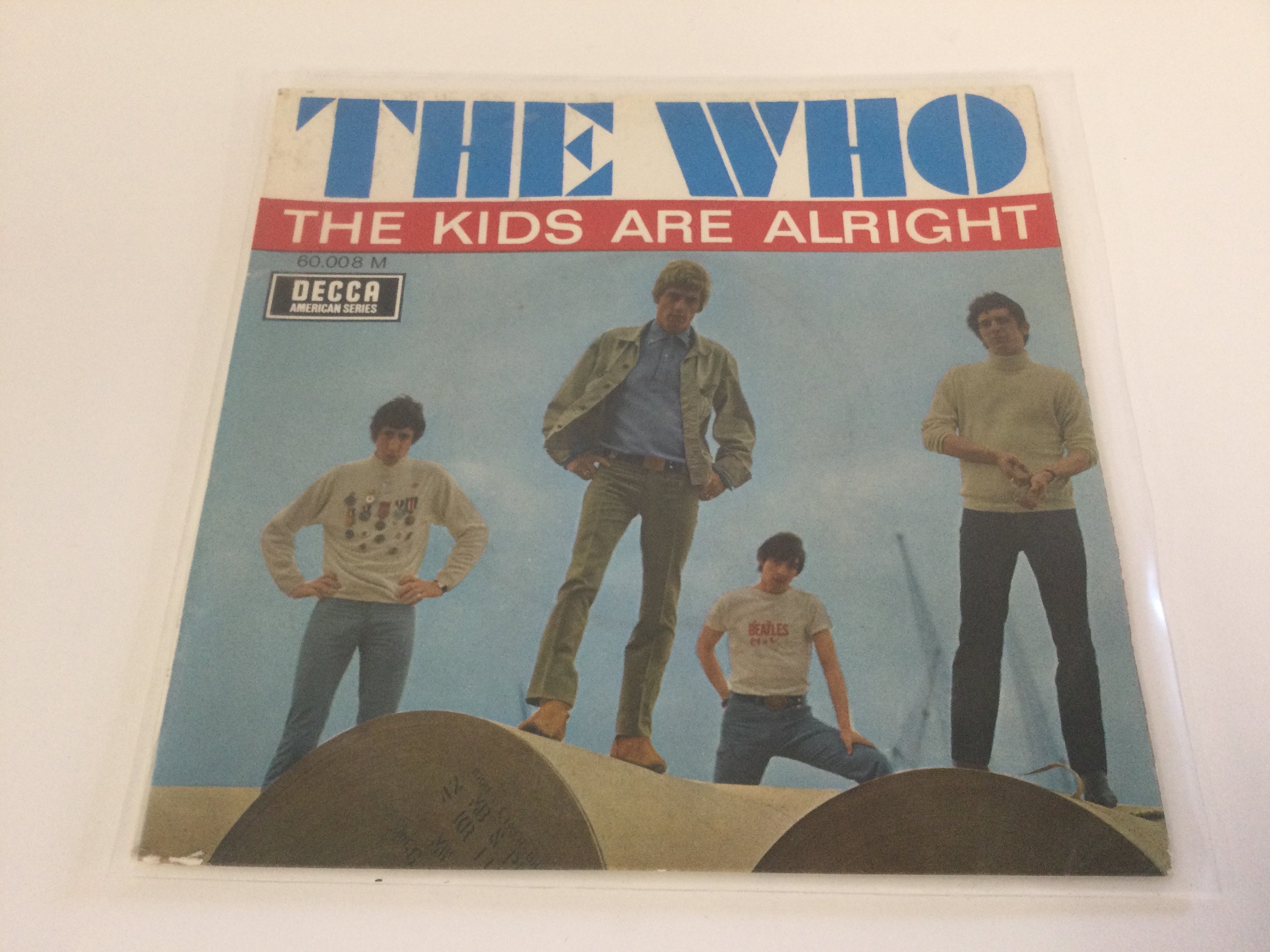 A rare 1966 French 'The Kids Are Alright' EP by The Who. France Decca 60-008. Vinyl EX, sleeve VG.