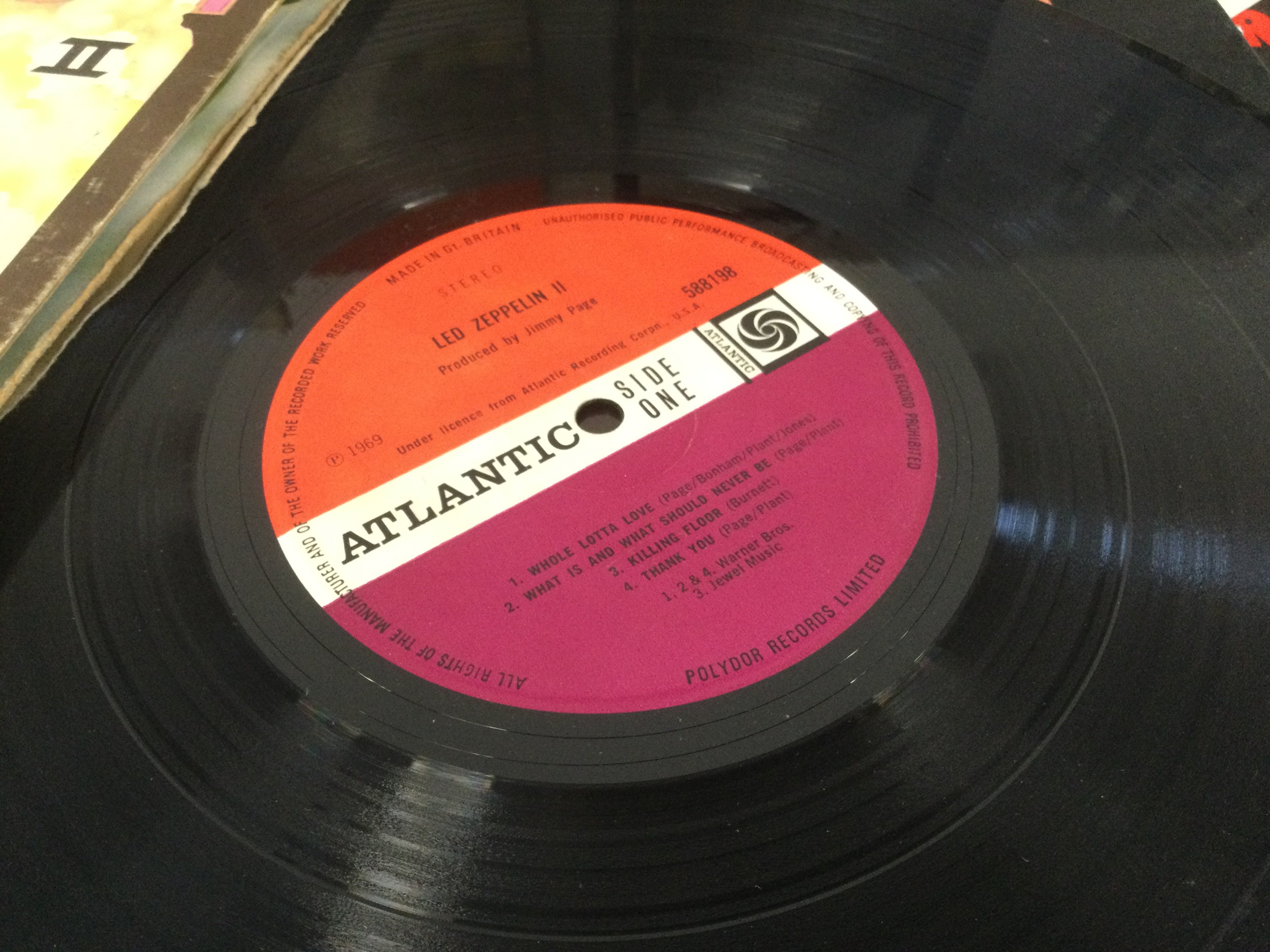 Ten LPs by Led Zeppelin and Black Sabbath including some early UK pressings.