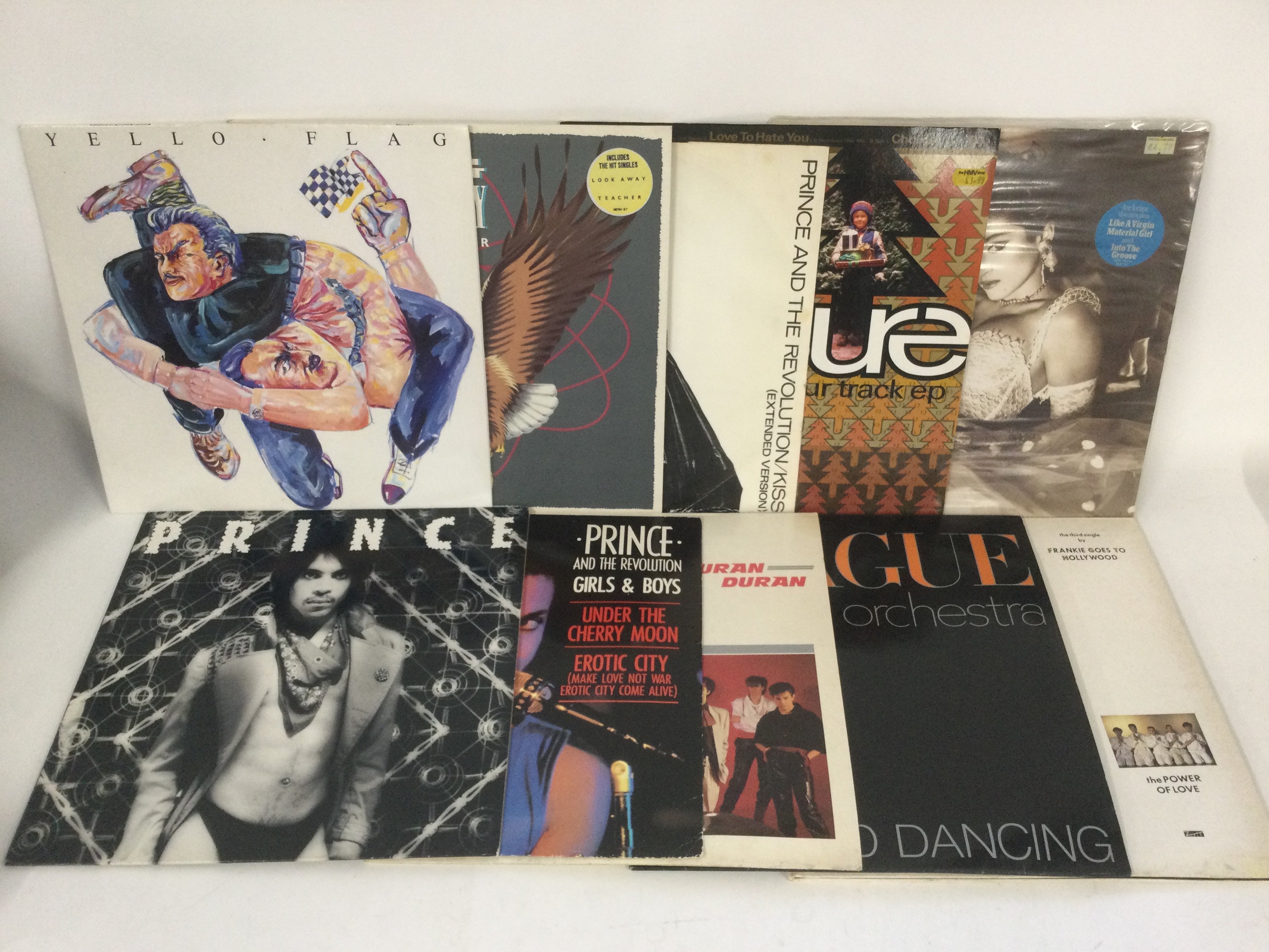 27 new wave, pop and rock LPs and 12" singles by various artists including The Human League, Prince, Big Country and others.
