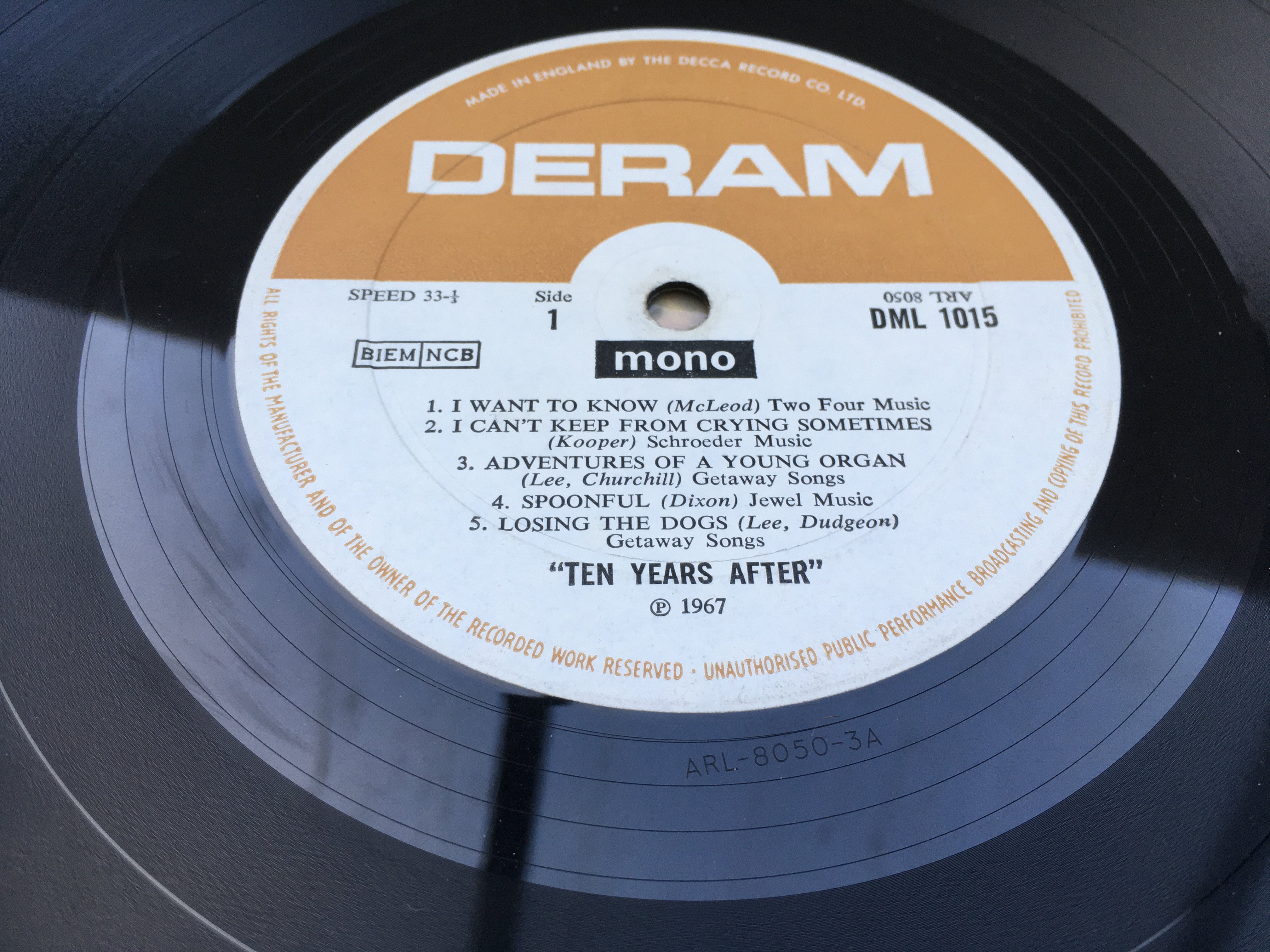 Seven psych and prog rock LPs including a first UK pressing of the self titled 'Ten Years After' LP, Iron Butterfly, Tangerine Dream and others.