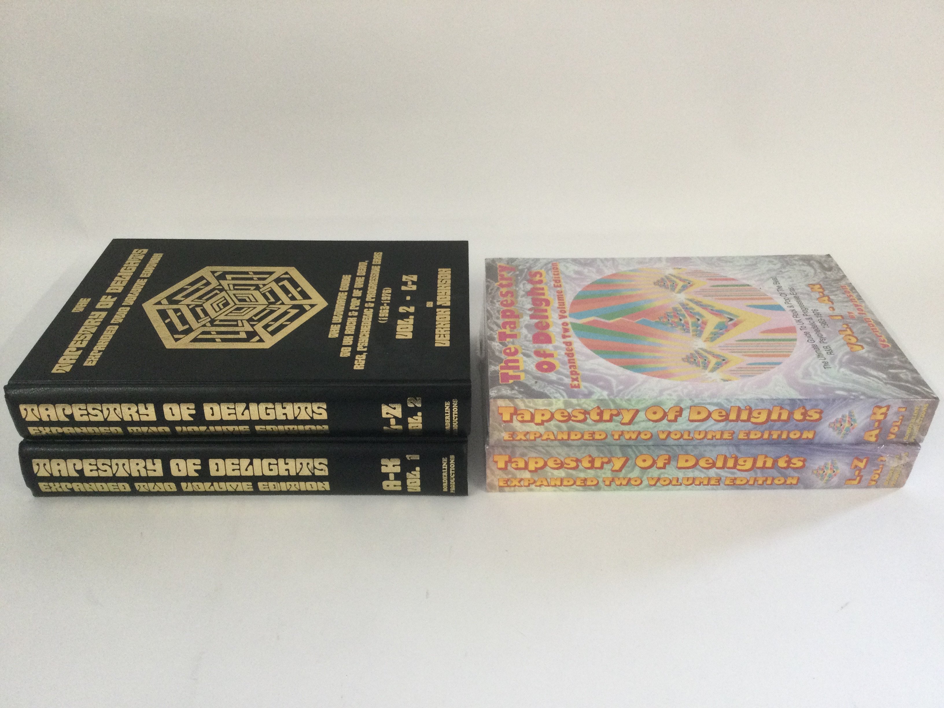 Two hardback expanded volumes of 'Tapestry Of Delights' plus a sealed two volume paperback version.