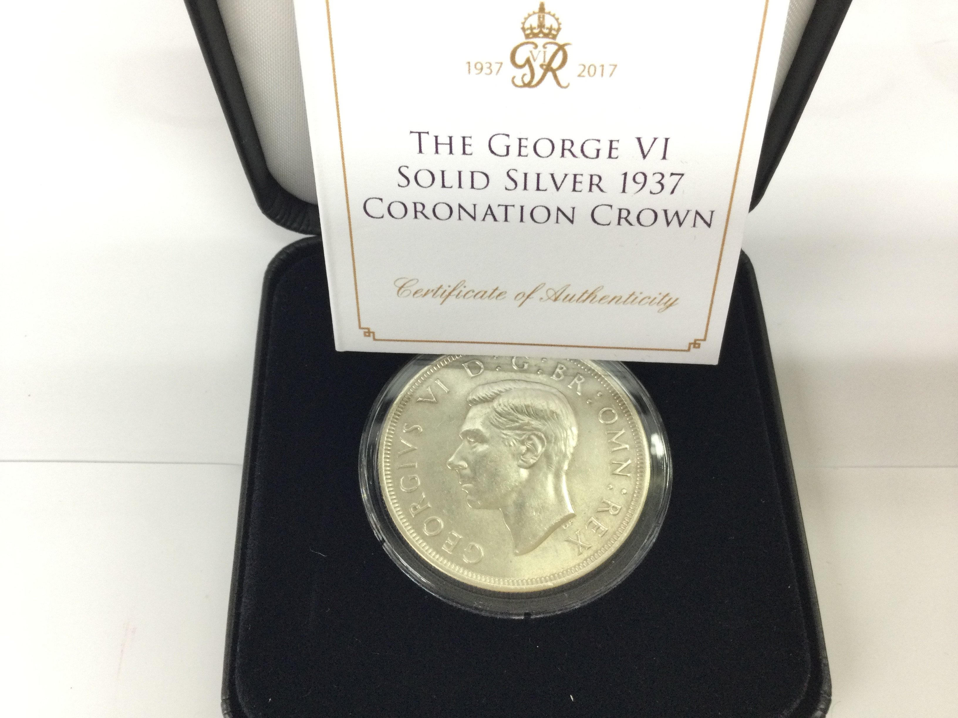 George VI silver 1937 Coronation crown. Postage B