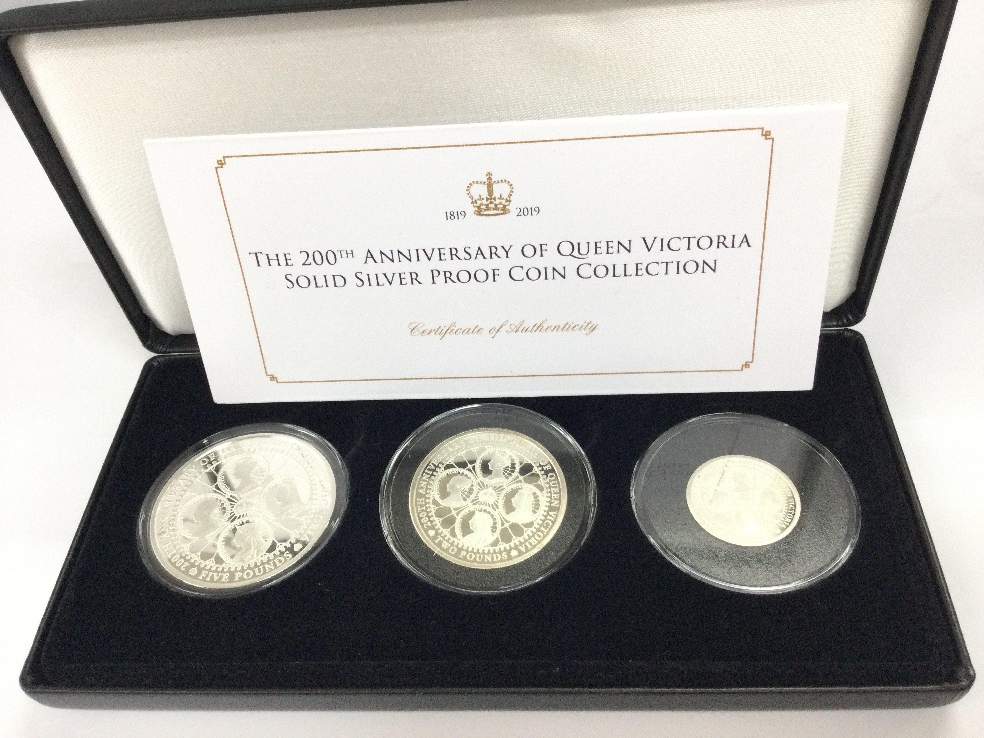 200th anniversary of Queen Victoria silver proof coin collection.