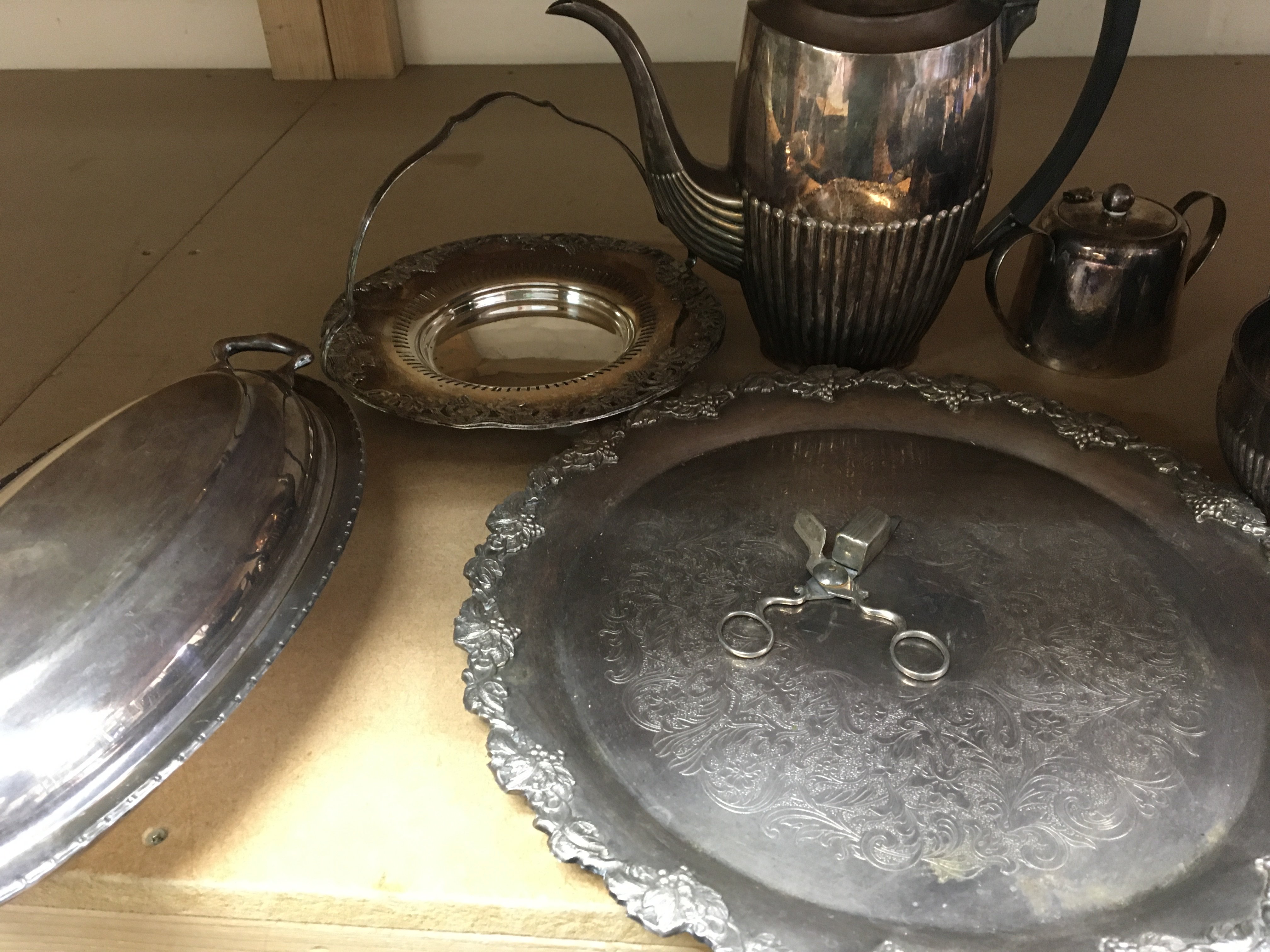 A collection of silver plated ware various. NO RESERVE