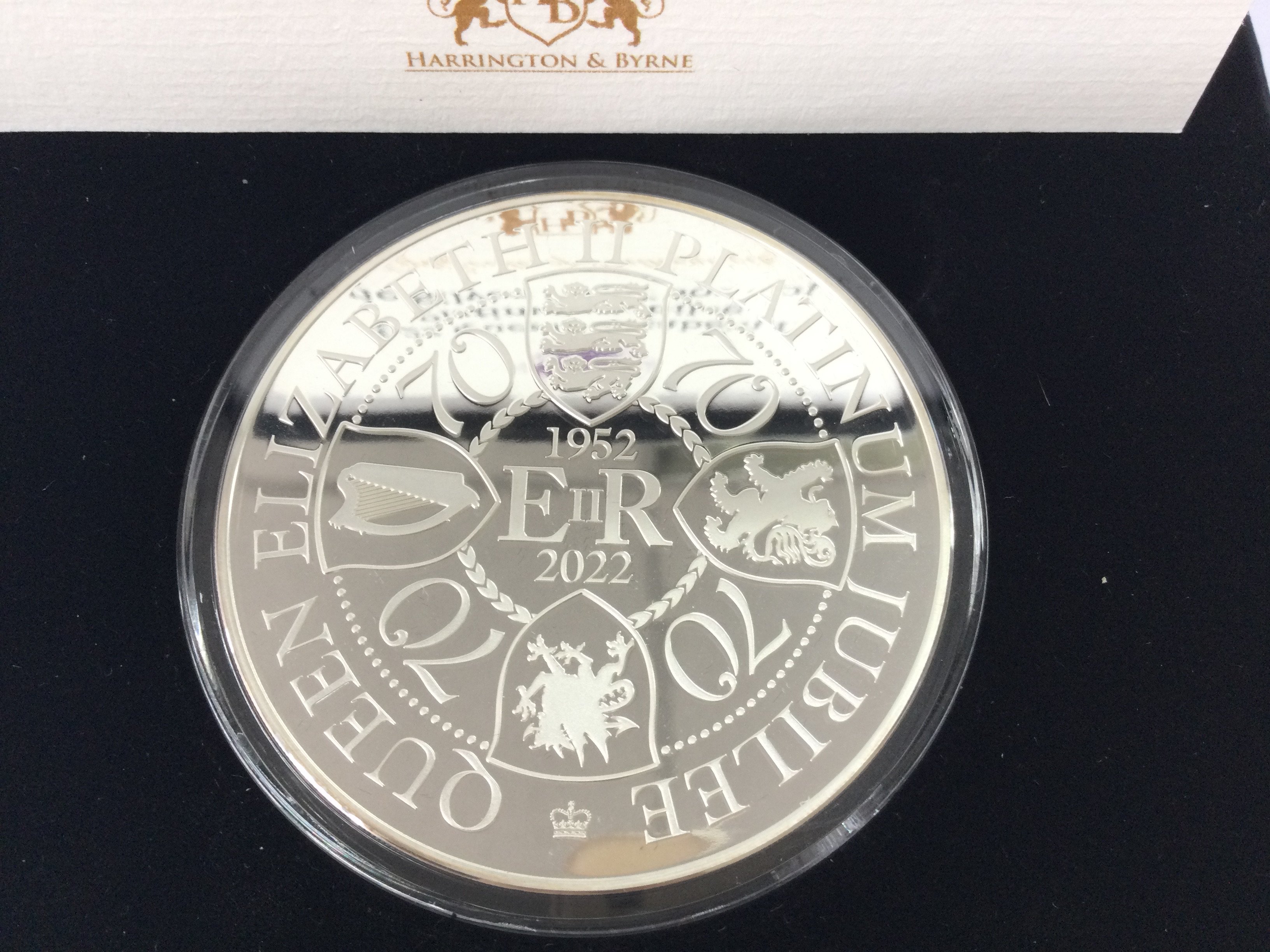 2022 Queen Elizabeth silver proof 5oz coin. Postage B