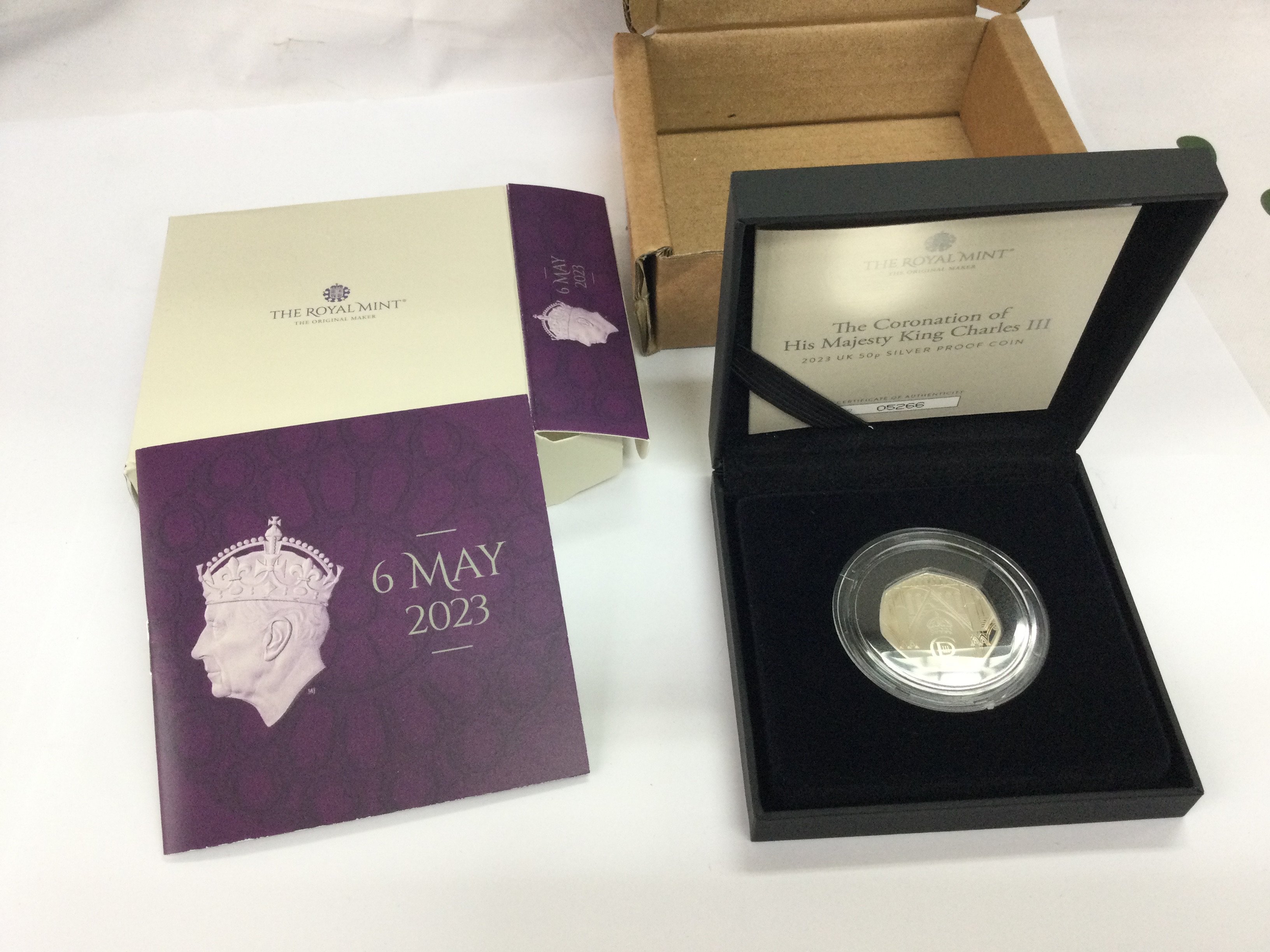 2023 50p silver proof piedfort coin. Postage B