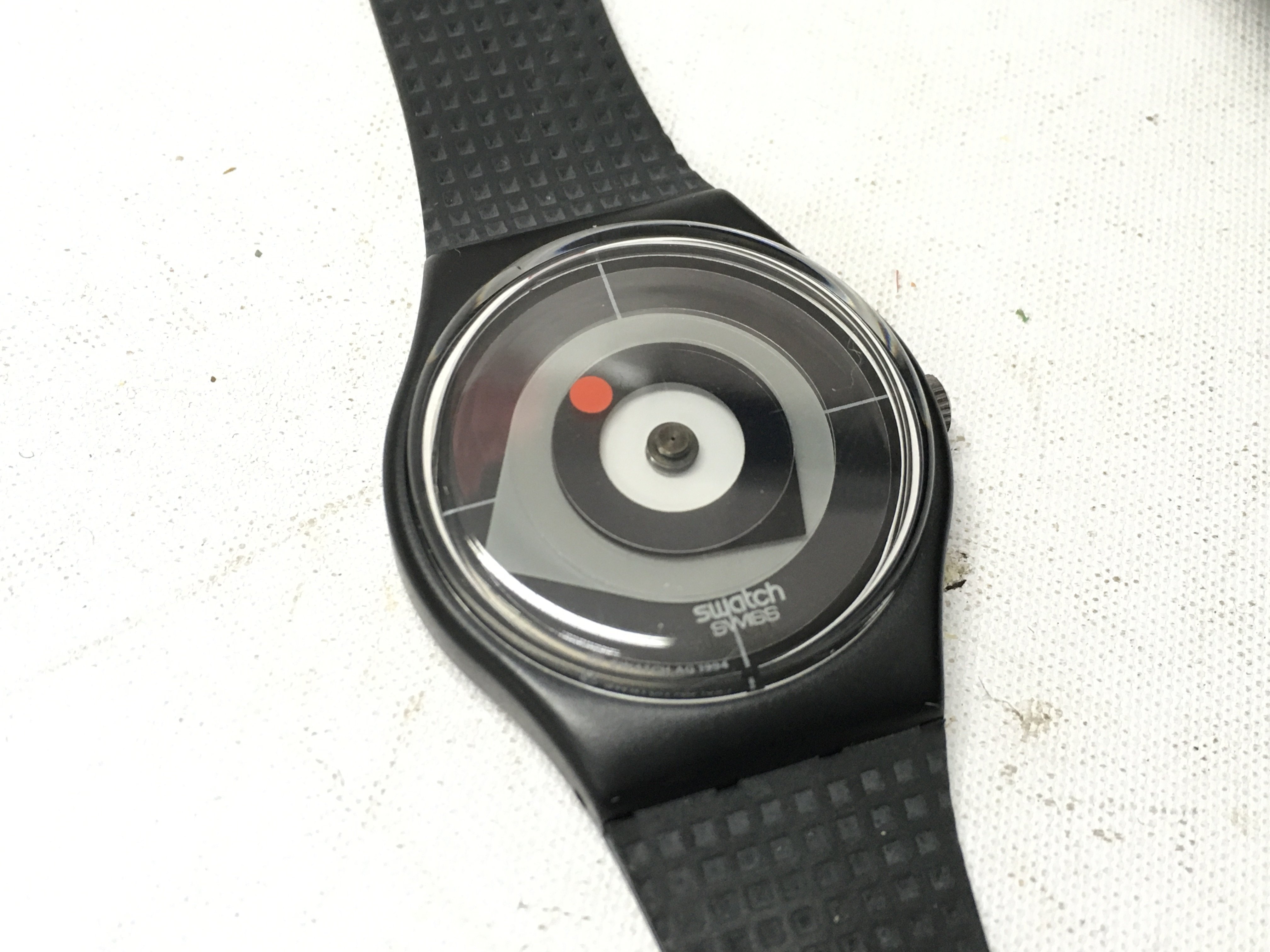 The swatch collectors club special "point of view" watch.