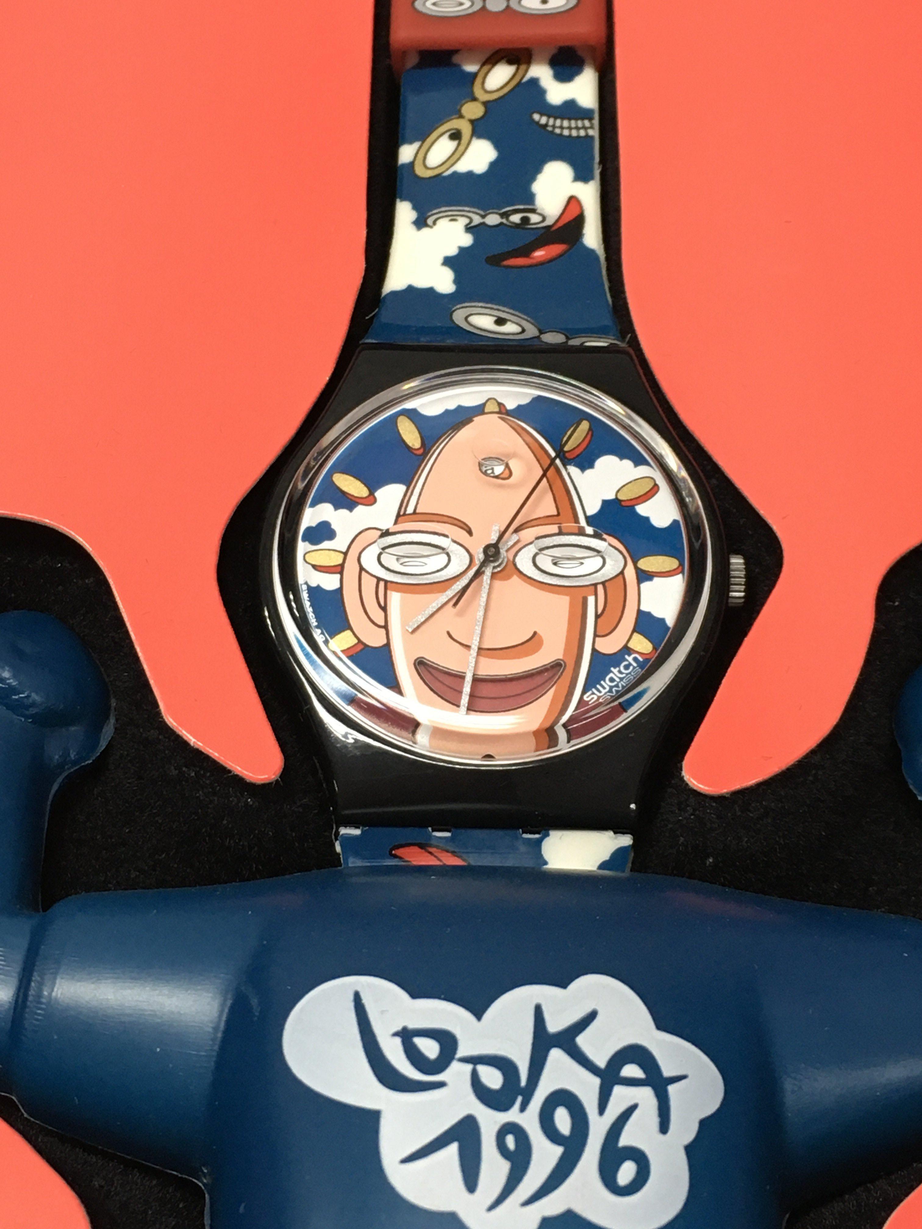 A swatch gents club special special "Looka GZ700pack" watch