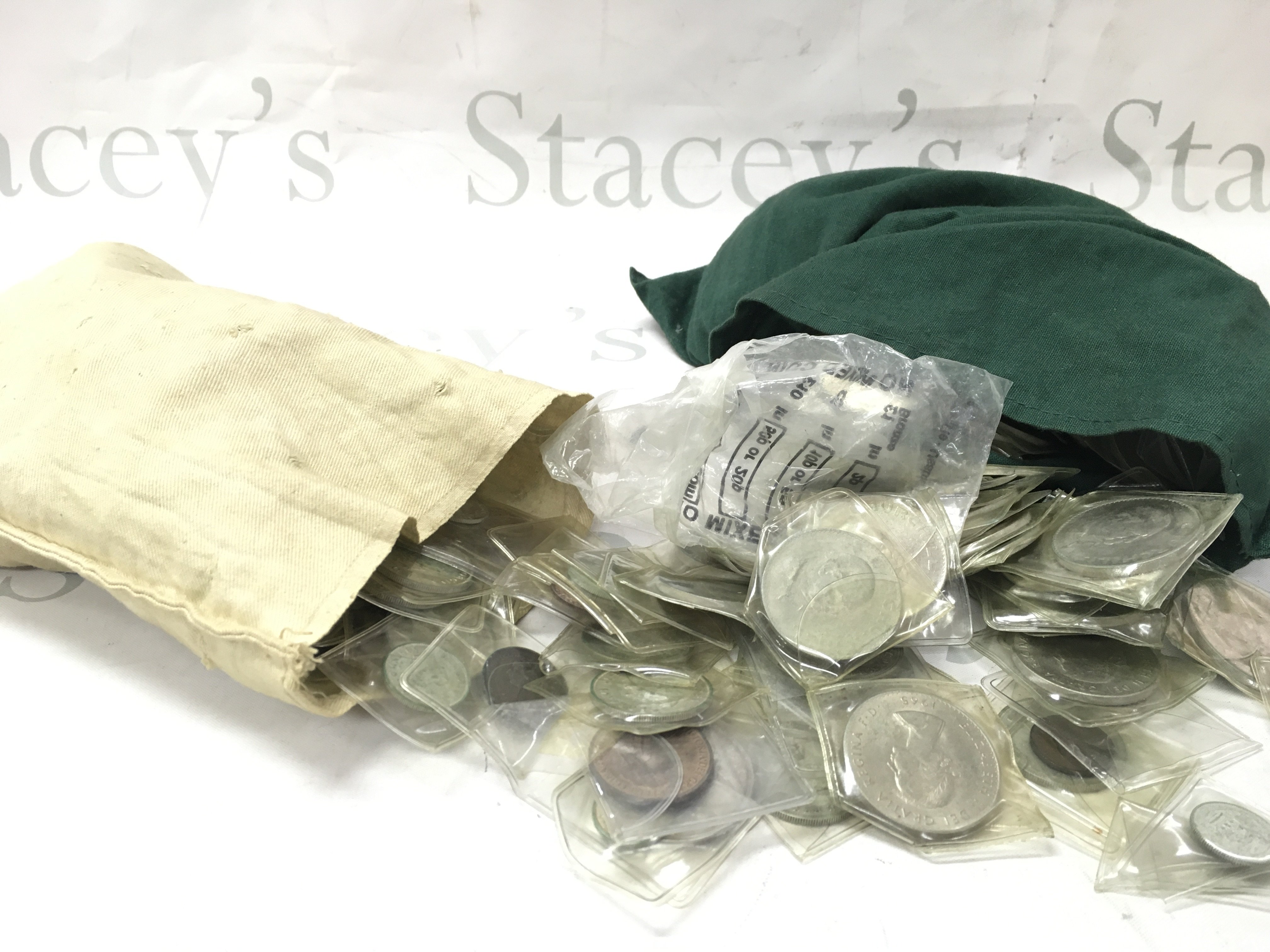 A large collection of coins including some early victorian examples.