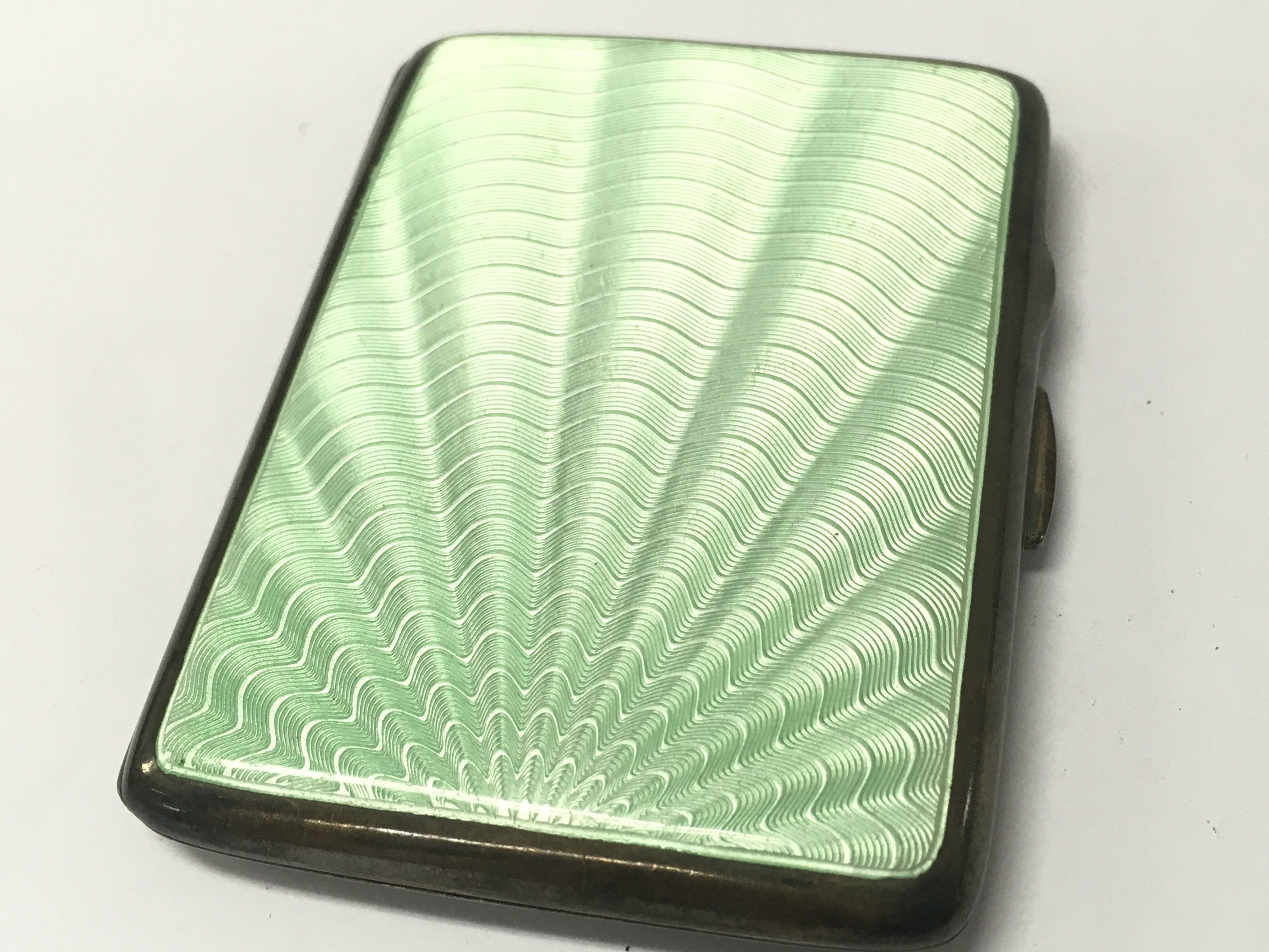 Hallmarked silver and Guilloche . Postage category A