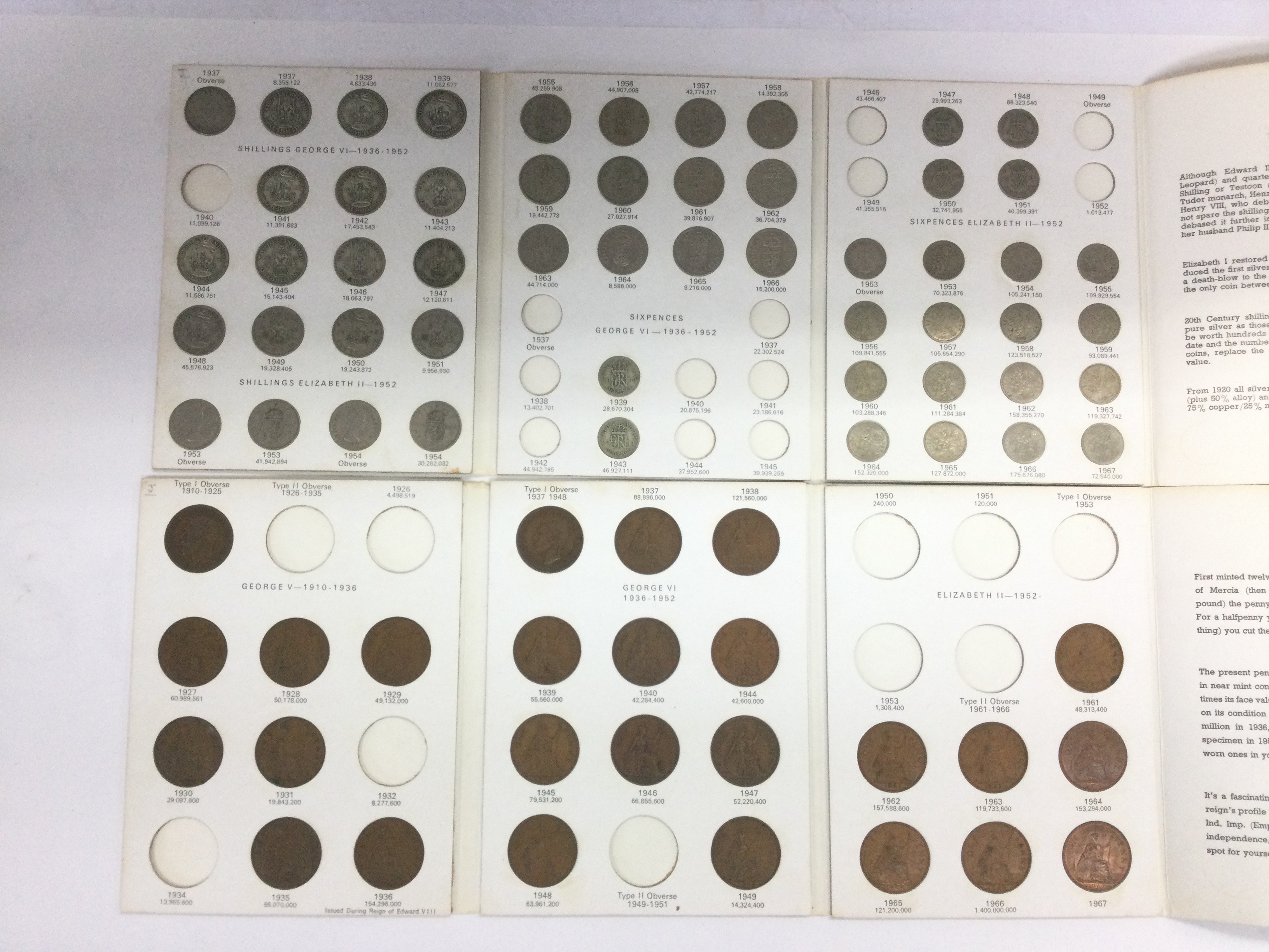 Wo coin books of GB coinage including some pre 1947 examples. Shipping category A.