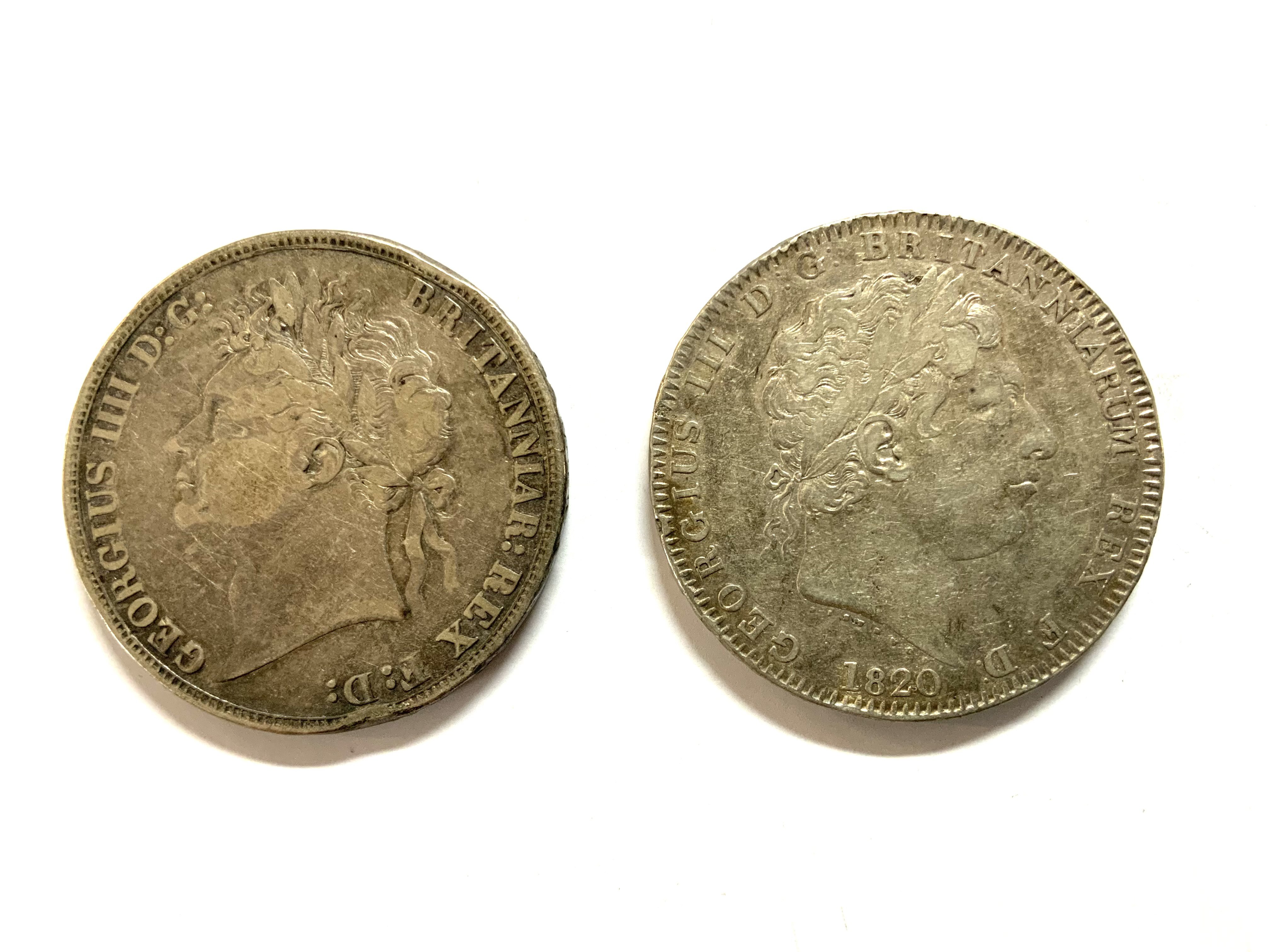 1820 George III wreath Crown, 1820 George IIII crown(A)