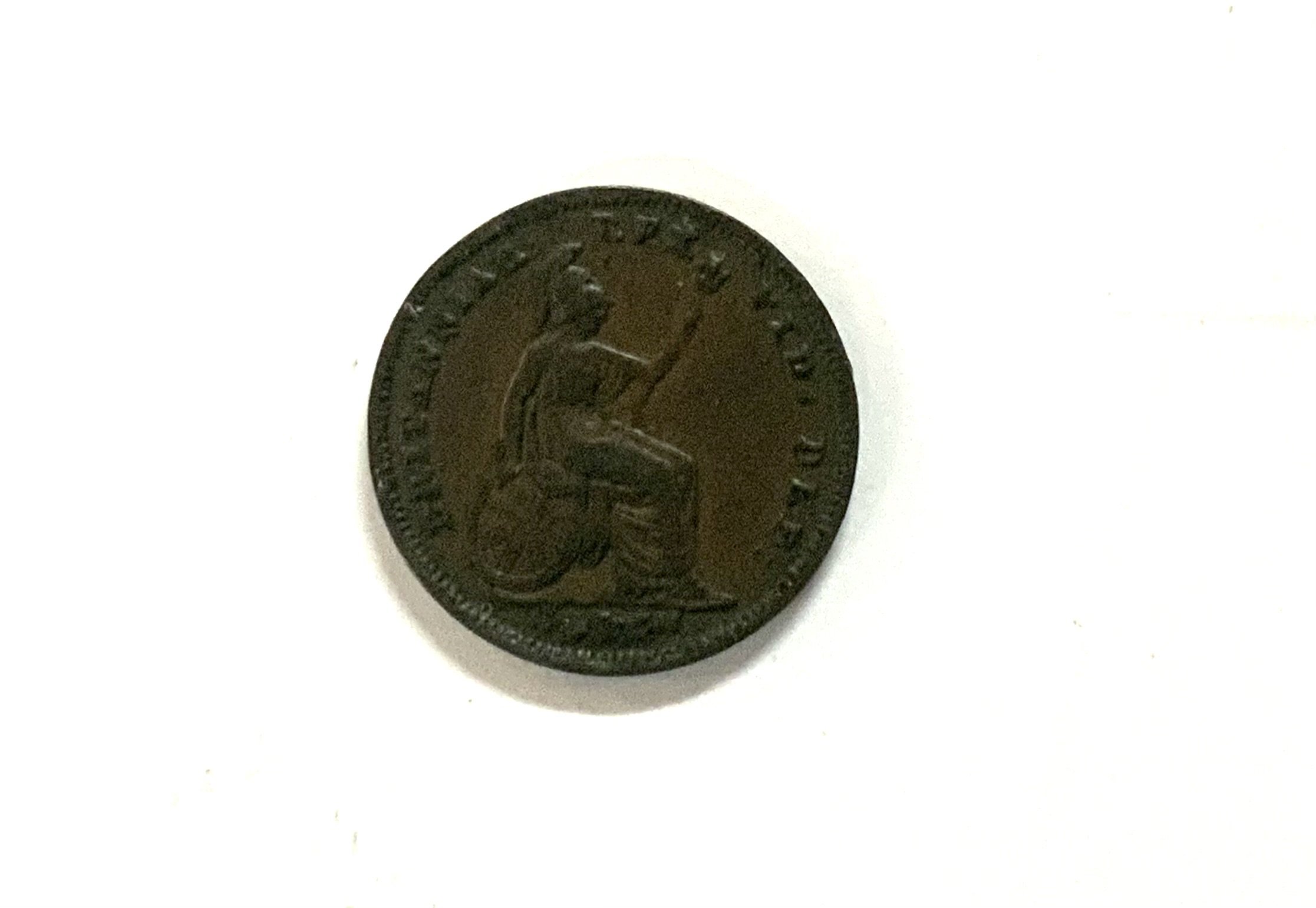 1827 George IV Copper farthing.