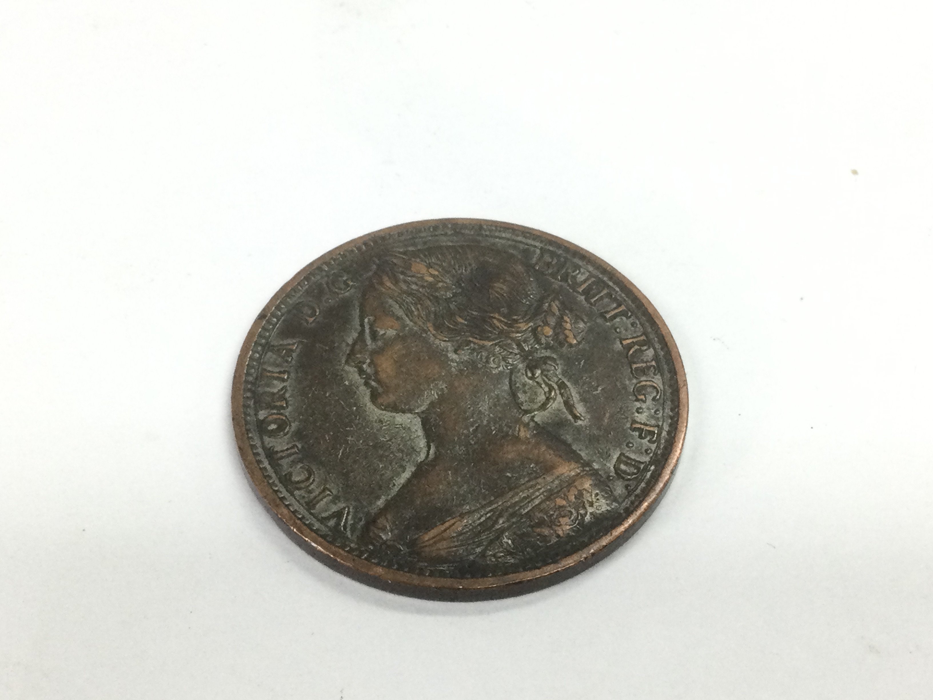 1863 young head Victorian penny. Shipping category A.