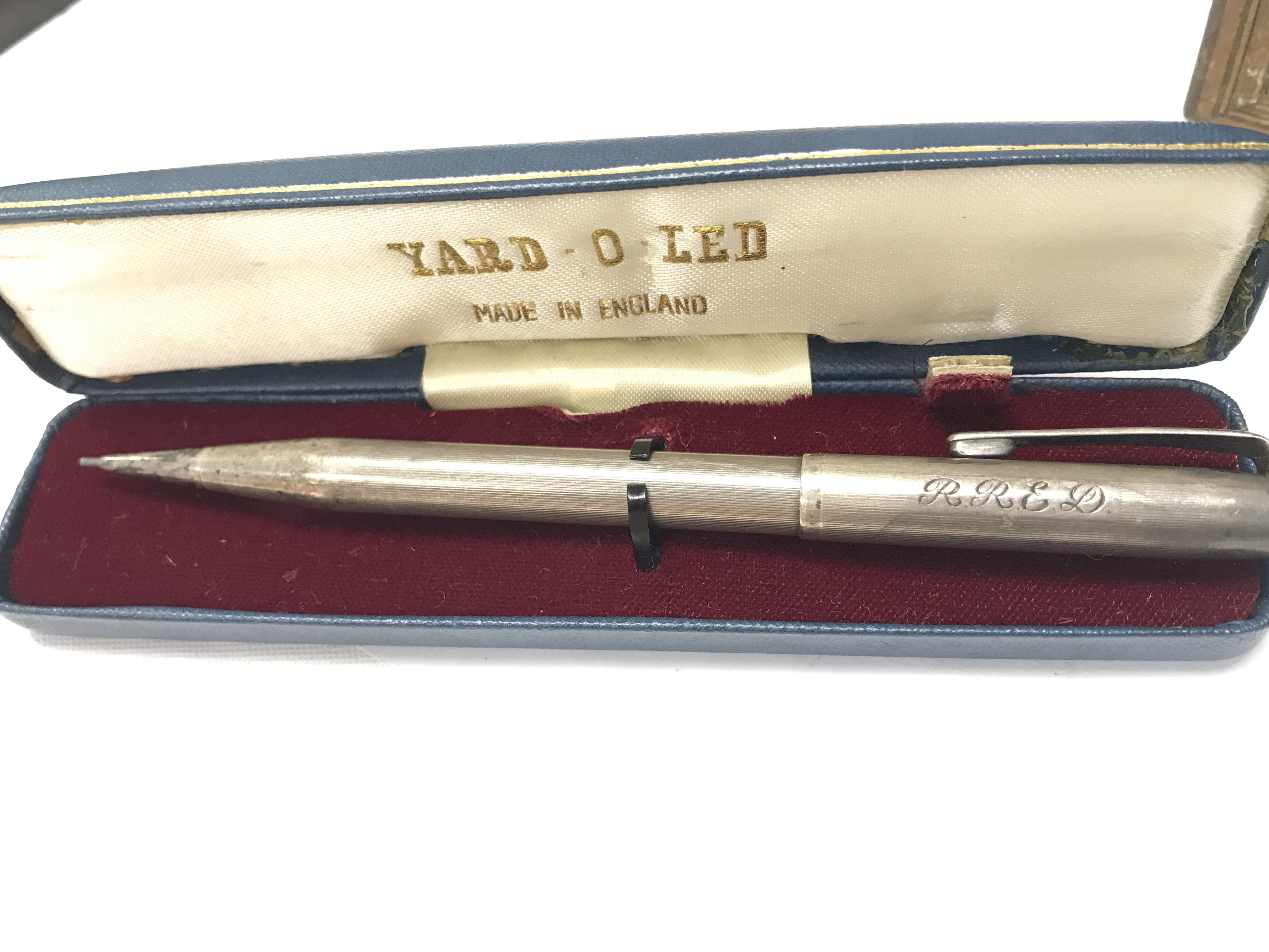 Yard O Led silver hallmarked pen. Postage category A