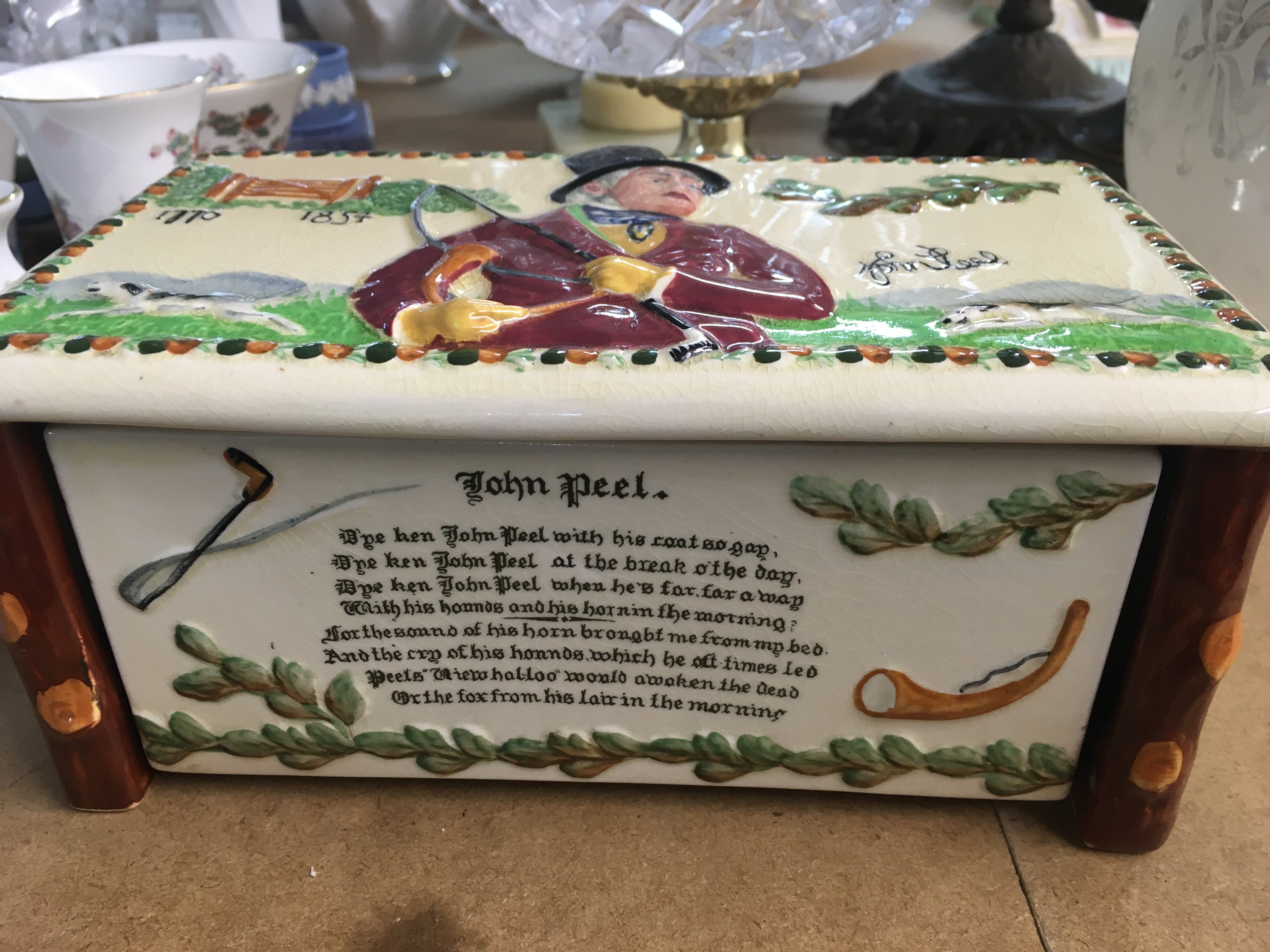 A crown Devon john peal musical box