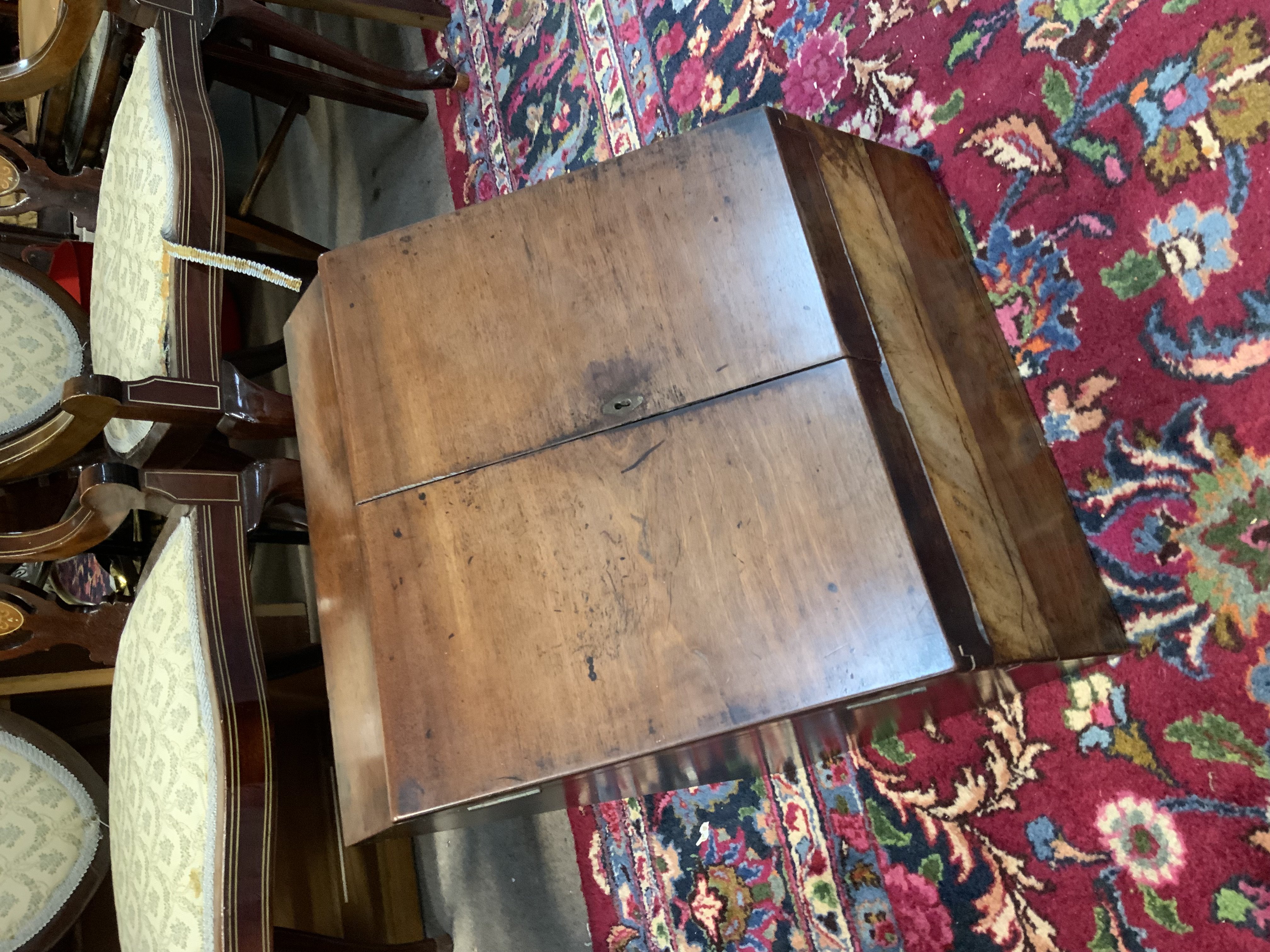 A Large Victorian mahogany writing box.
