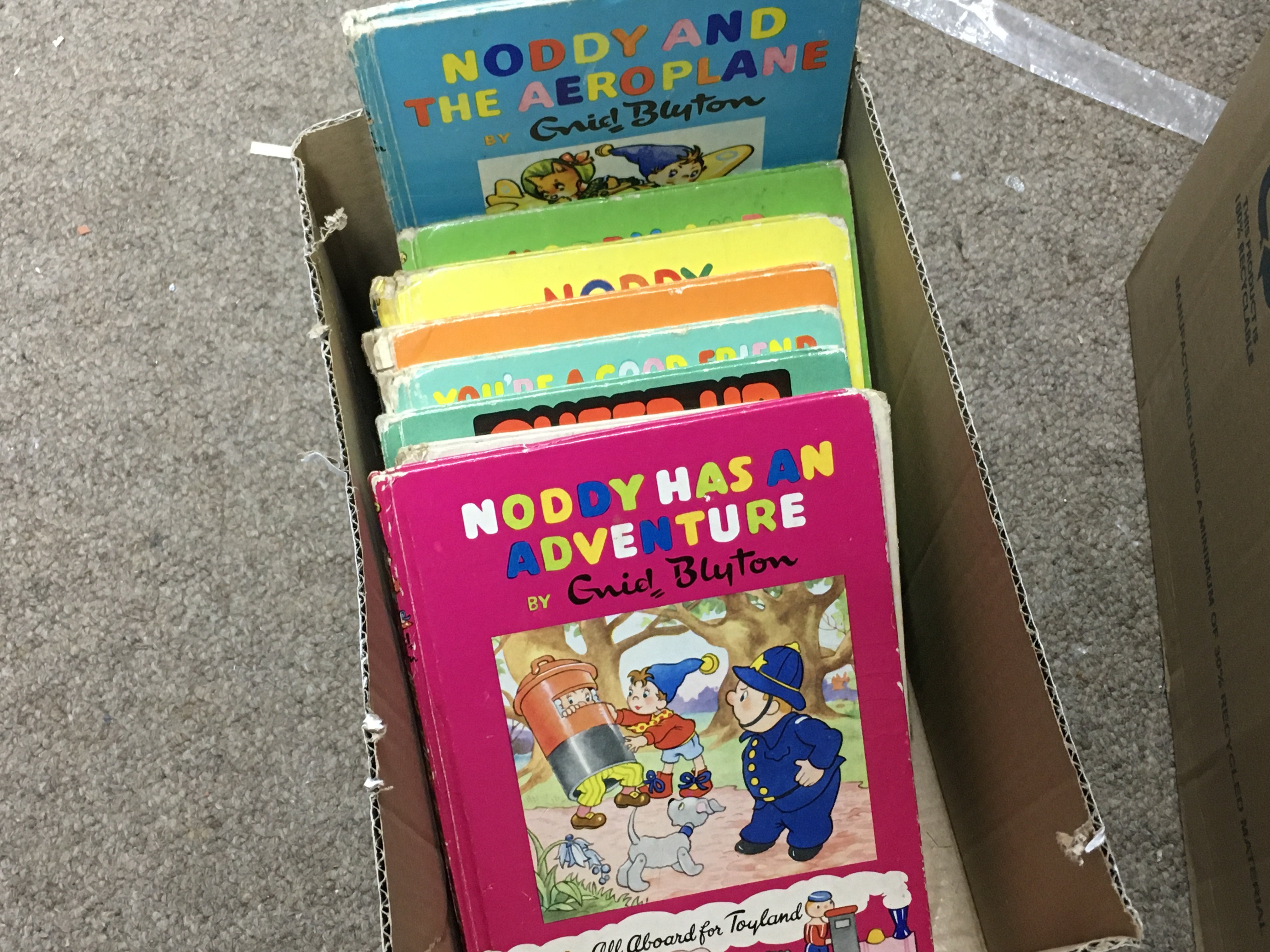 A collection of vintage Enid Blyton noddy books , postage category B