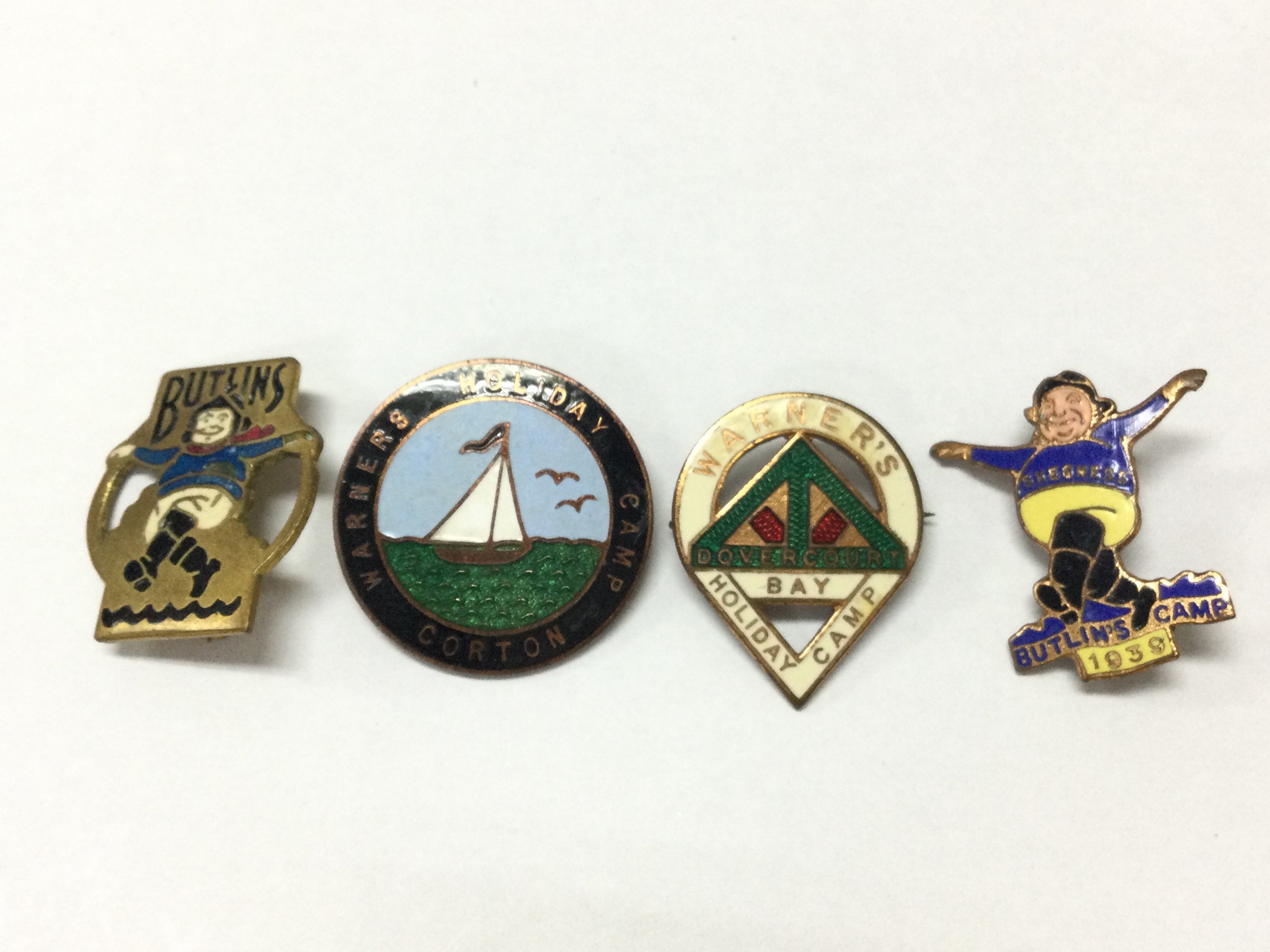 Vintage Pins including Butlins, Warners etc. postage category a