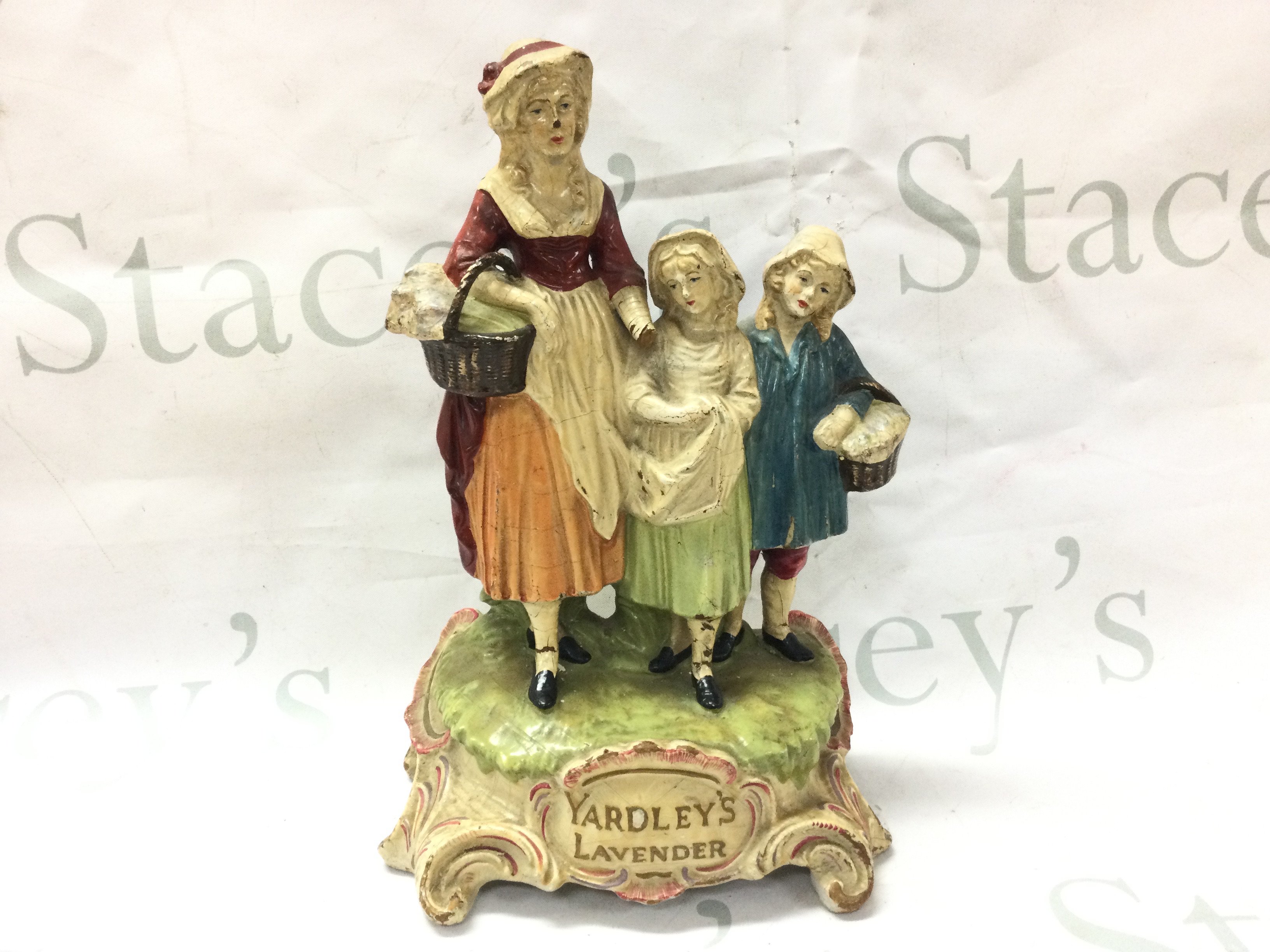An early 20th century Yardleys lavender advertising figure . Postage category b