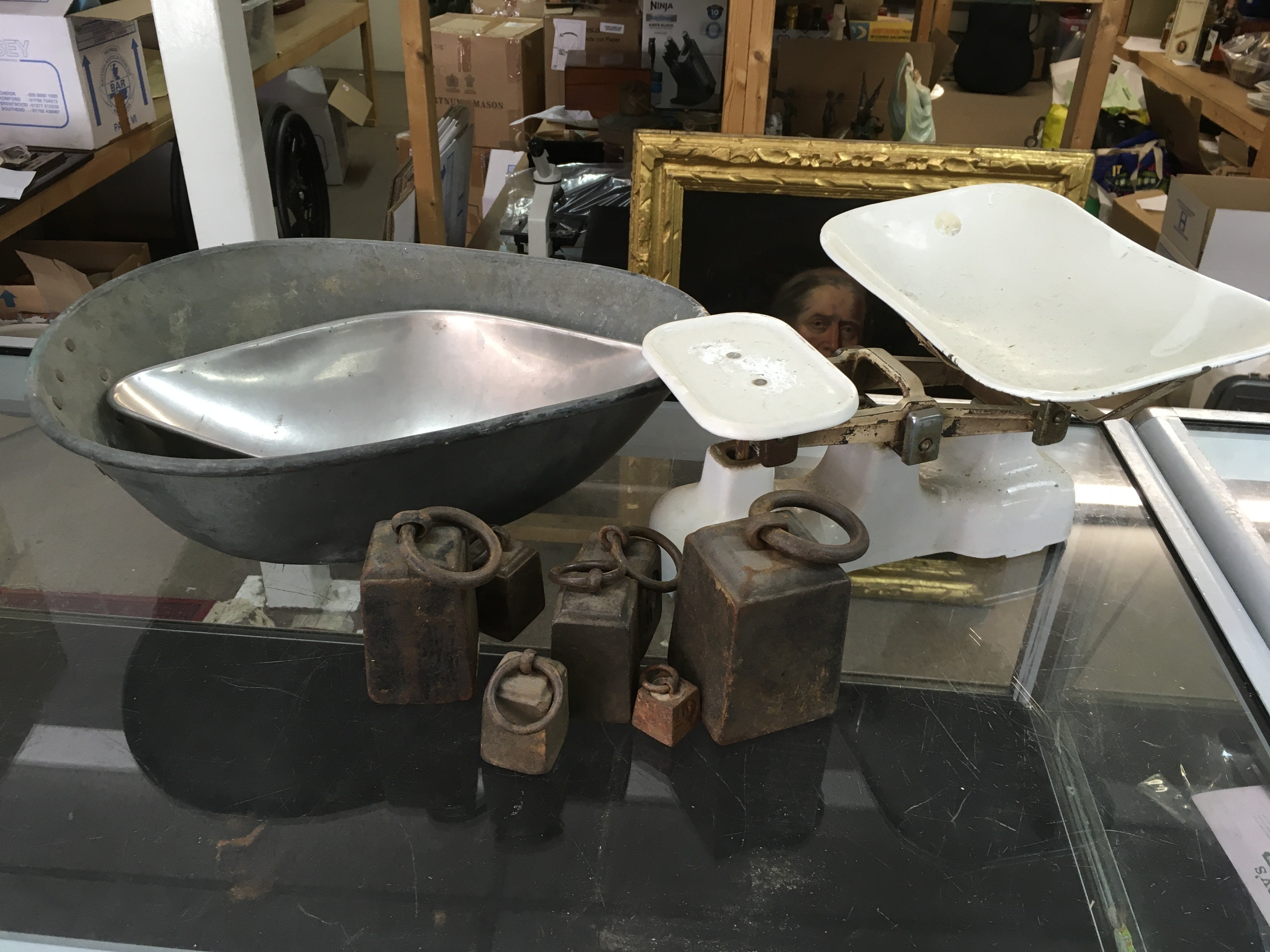 Two sets of vintage scales , Degrave & Co London and Precision- NO RESERVE