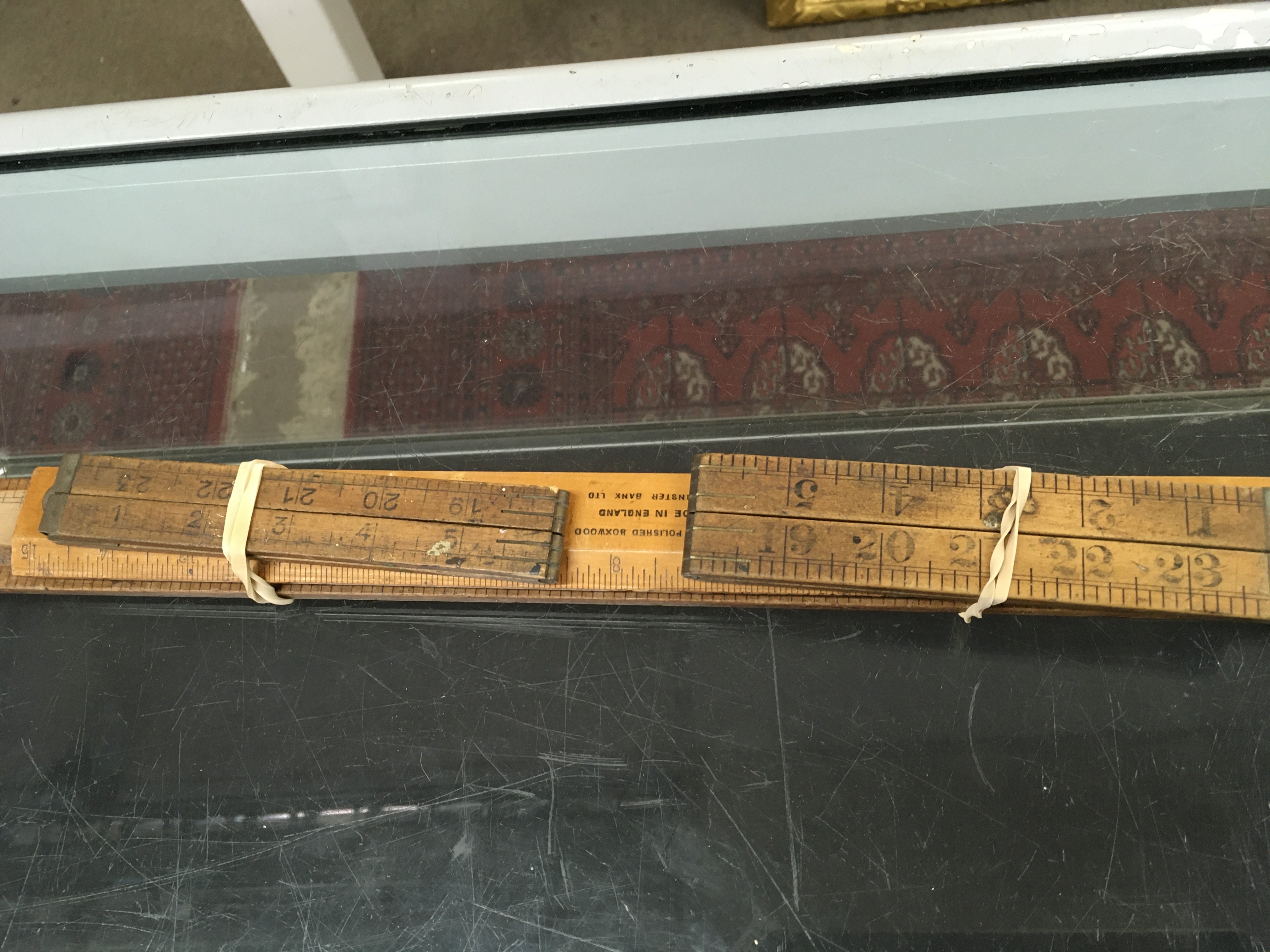 A collection of boxwood rulers- NO RESERVE