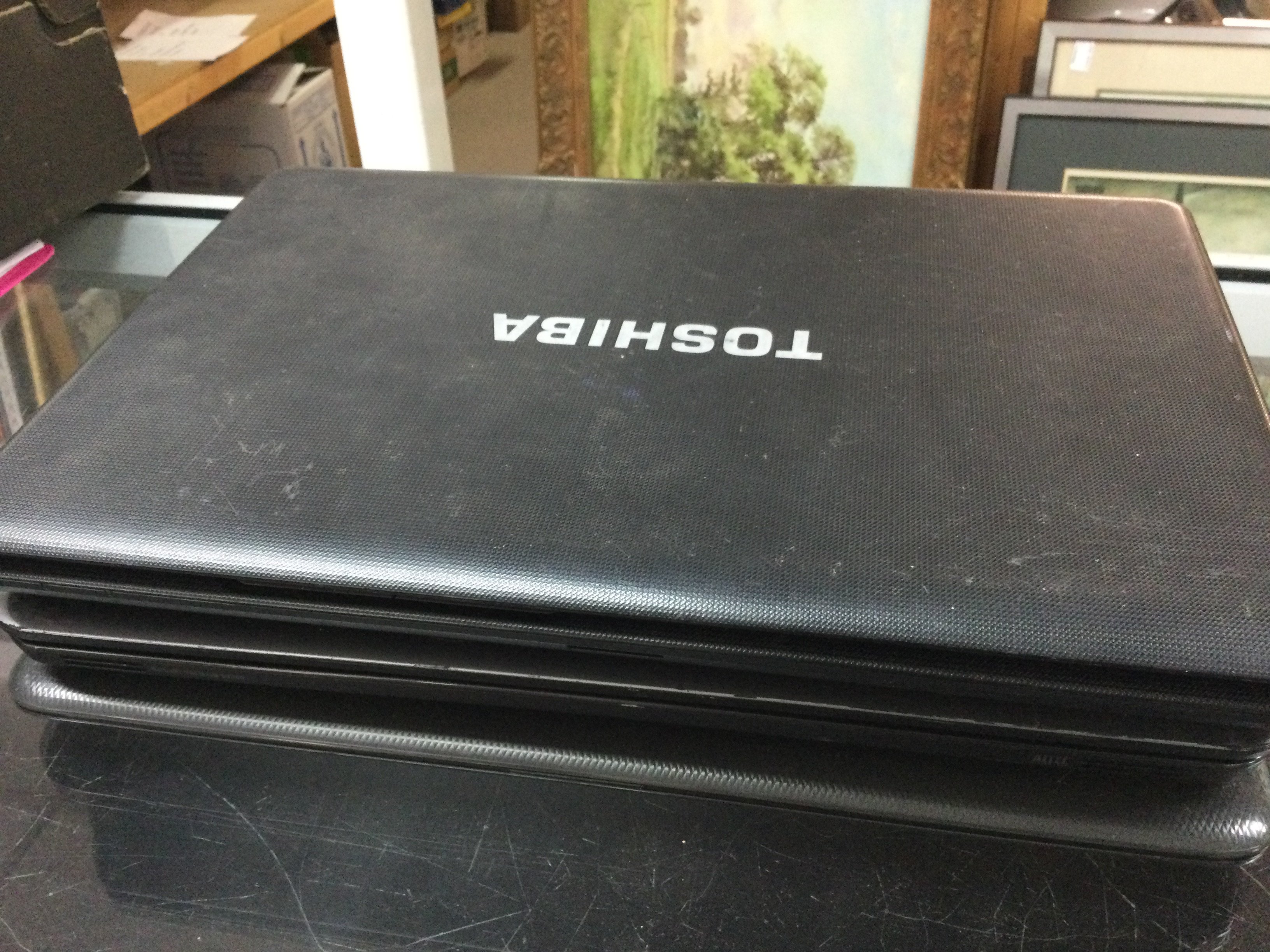 Three used not working laptops for spares and repairs