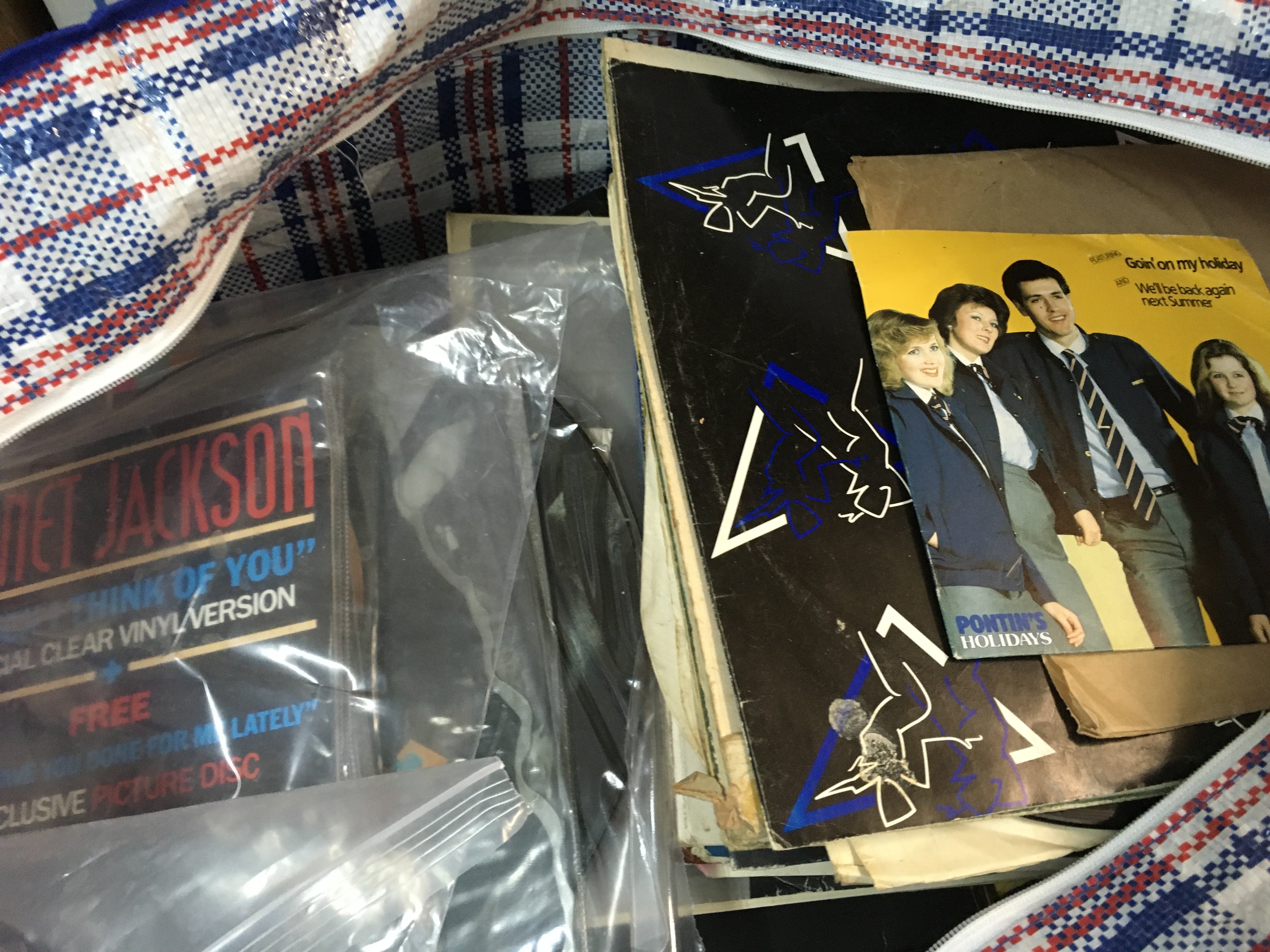 A collection of compilation records and albums including Bad by Micheal Jackson, Culture Club colour by numbers and some picture discs including G.B.H give me fire, culture club , scatterings of Africa , wham etc