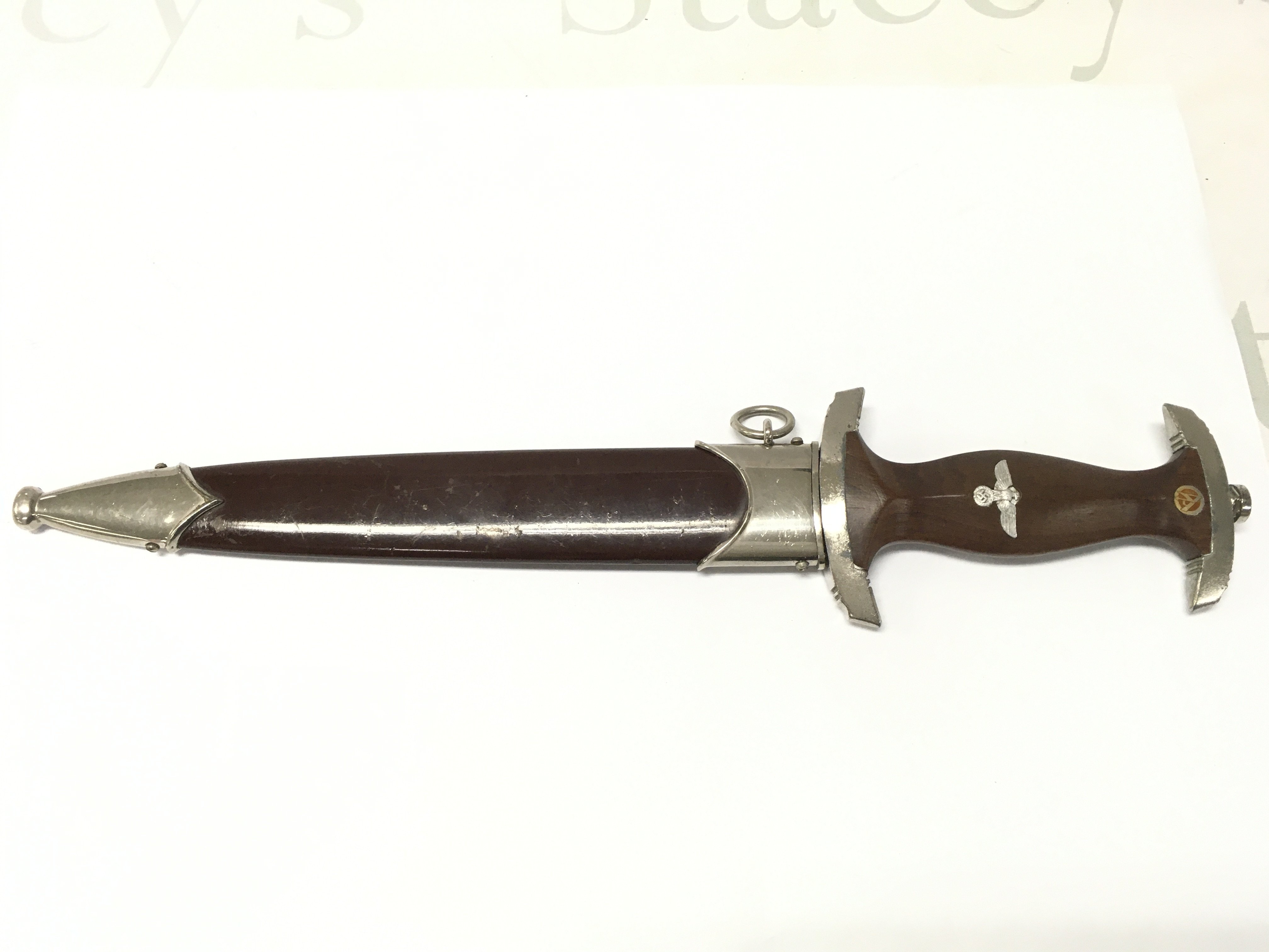 A SA Dagger RZM 7/27 Maker Pumawerk. Blade 22cm long, 35cm long total dagger length.