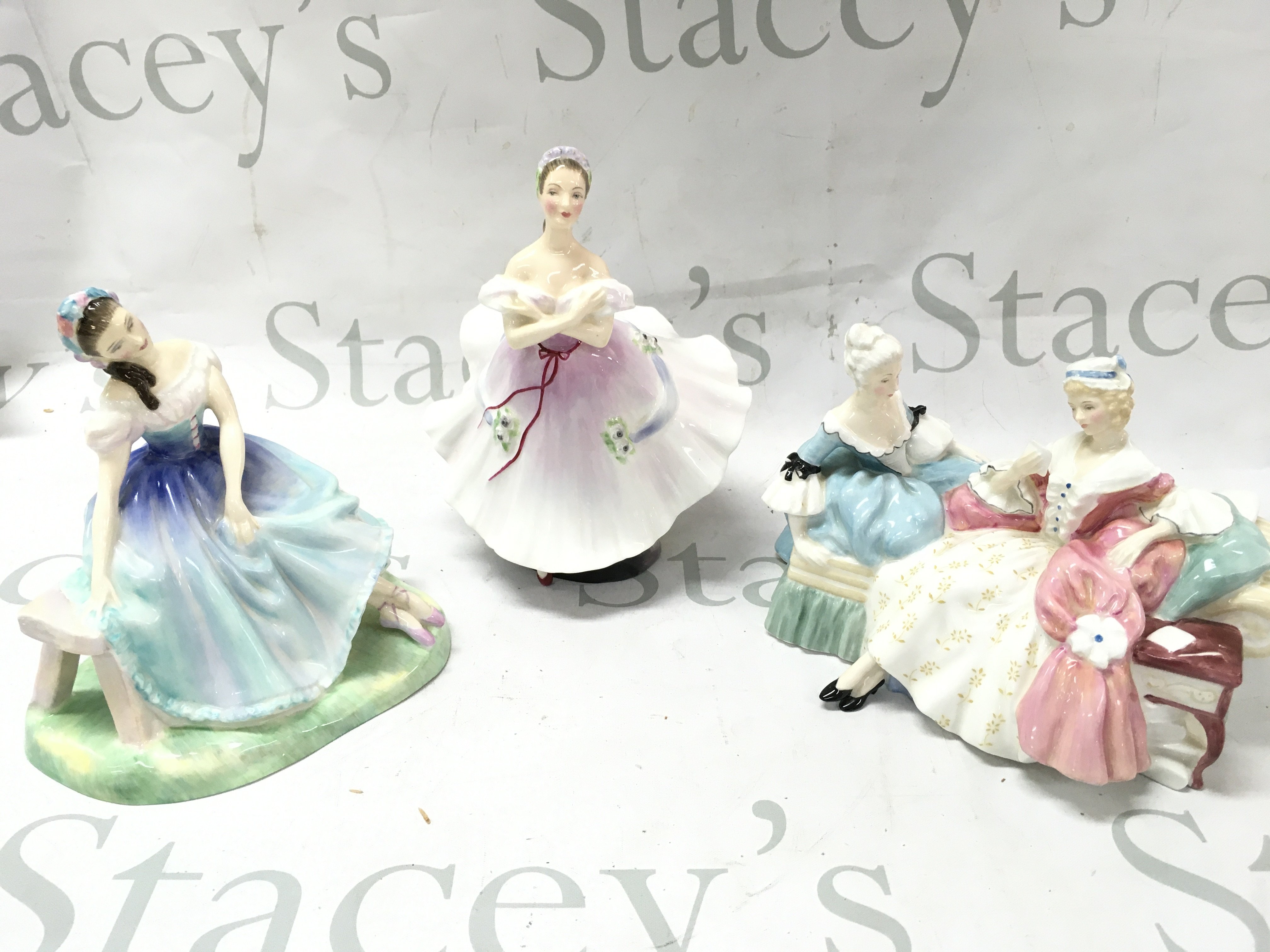 Three Doulton figures - The Love Letter HN2149, The Ballerina HN2116, Giselle HN2139