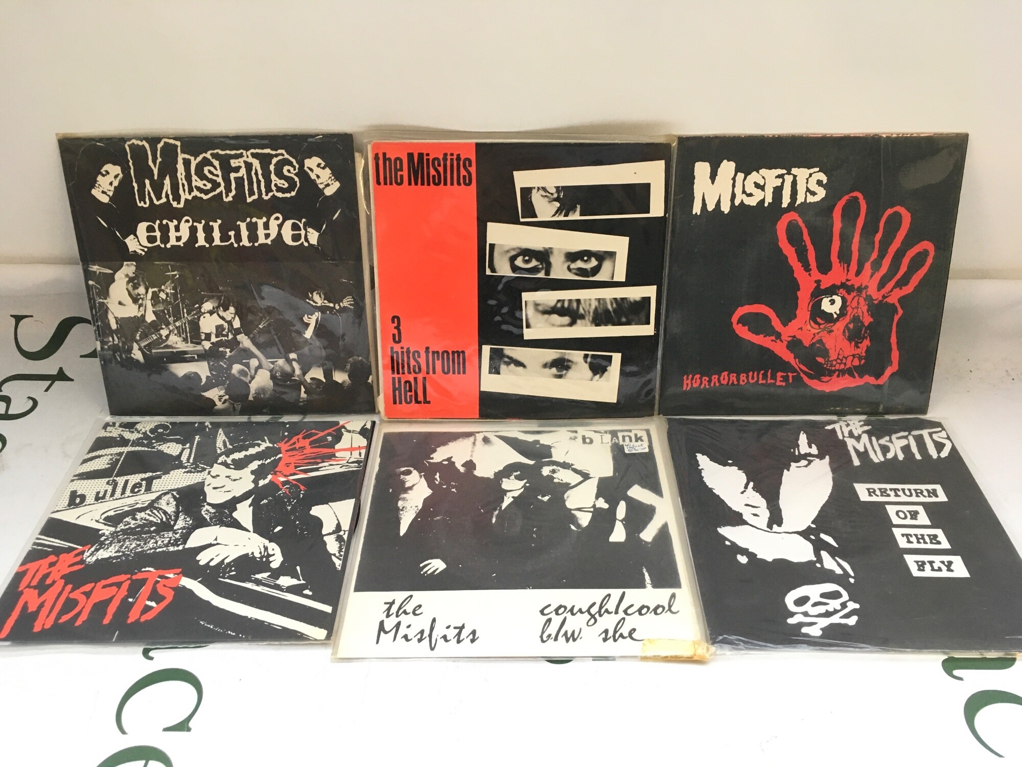 Six 7" singles by The Misfits.