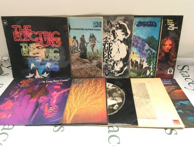 Ten psych rock LPs by various artists including The Electric Flag, The Fugs, The Litter and others.